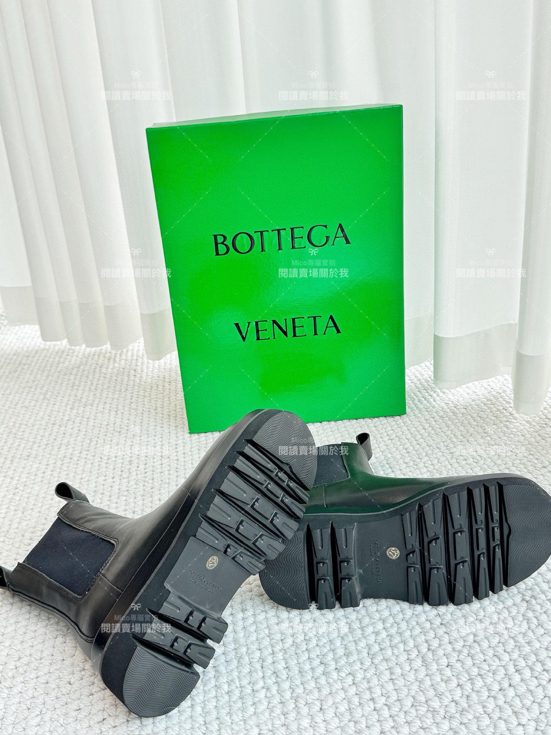 Bottega Venetian 經典系列 圓頭粗跟短靴  35-40