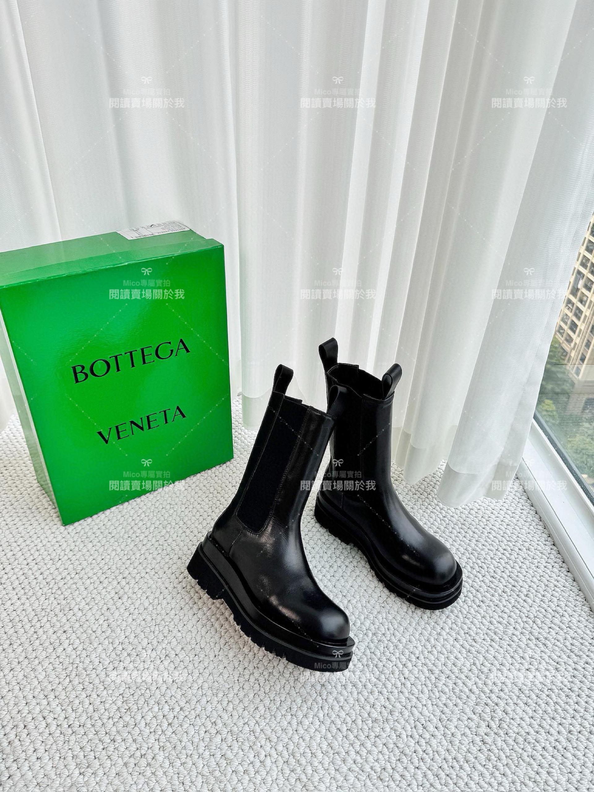 Bottega Venetian 經典系列 圓頭粗跟短靴  35-40