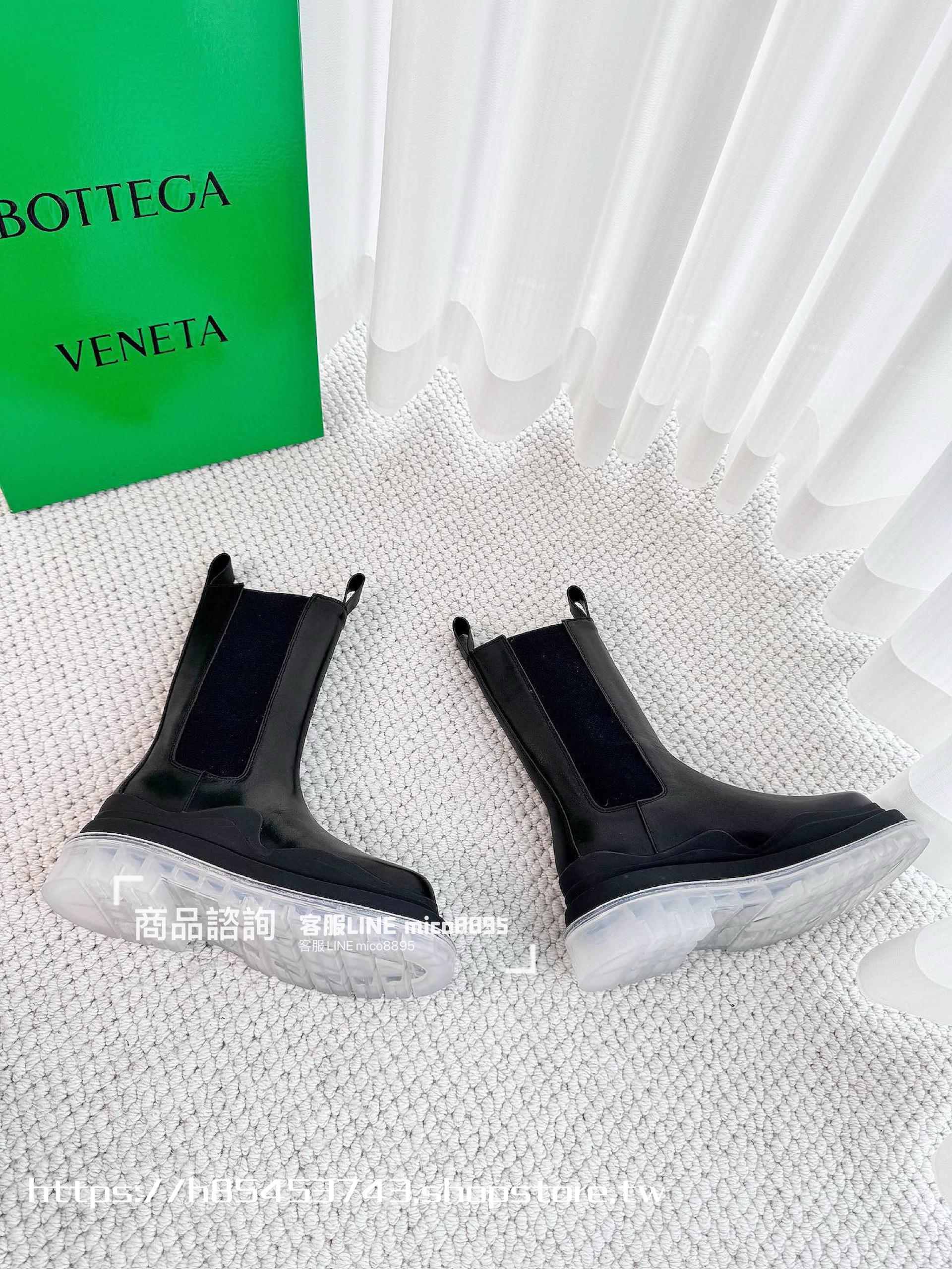 Bottega Venetian 經典系列 厚底 透明底 中筒靴  35-40