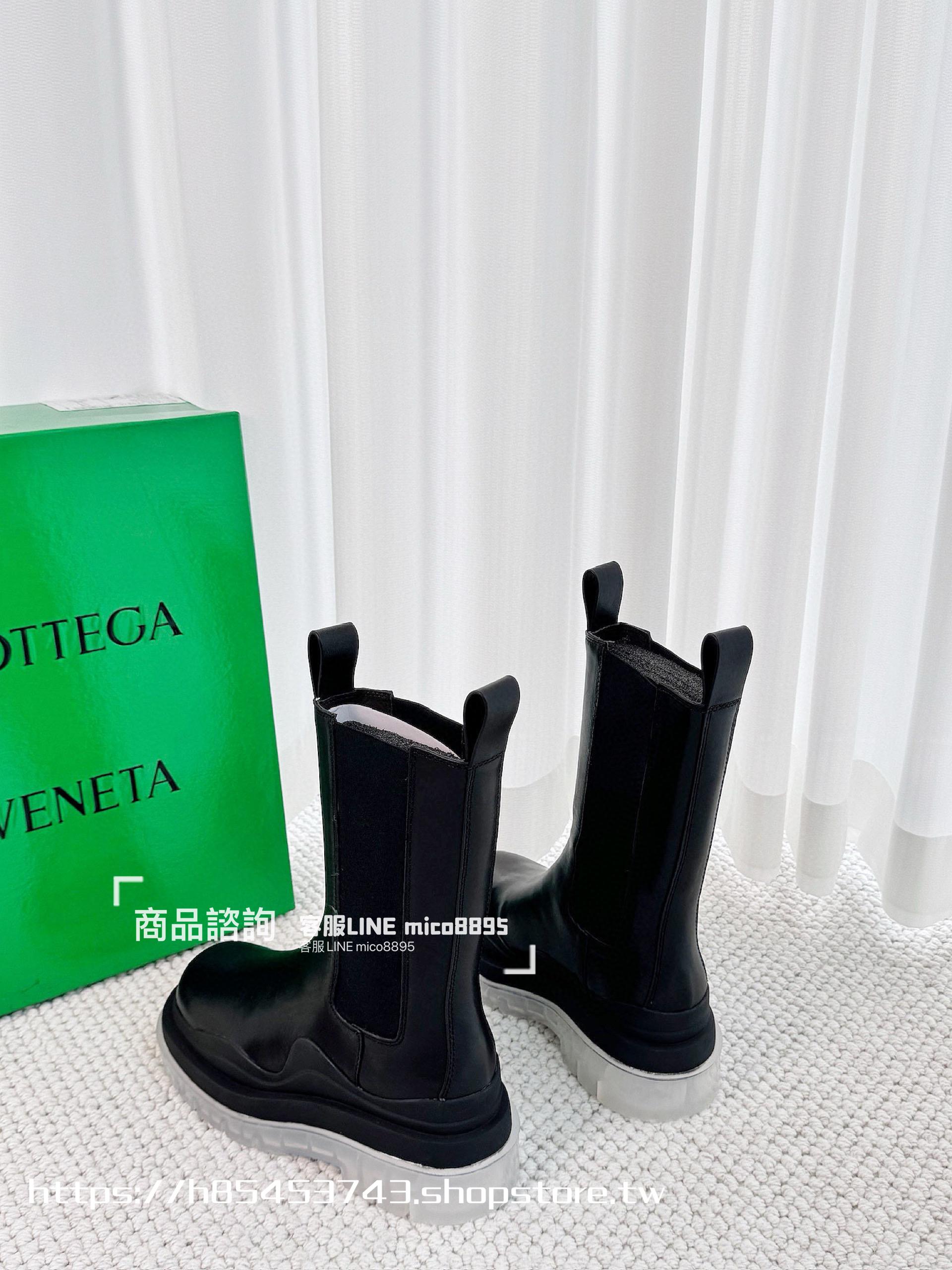 Bottega Venetian 經典系列 厚底 透明底 中筒靴  35-40