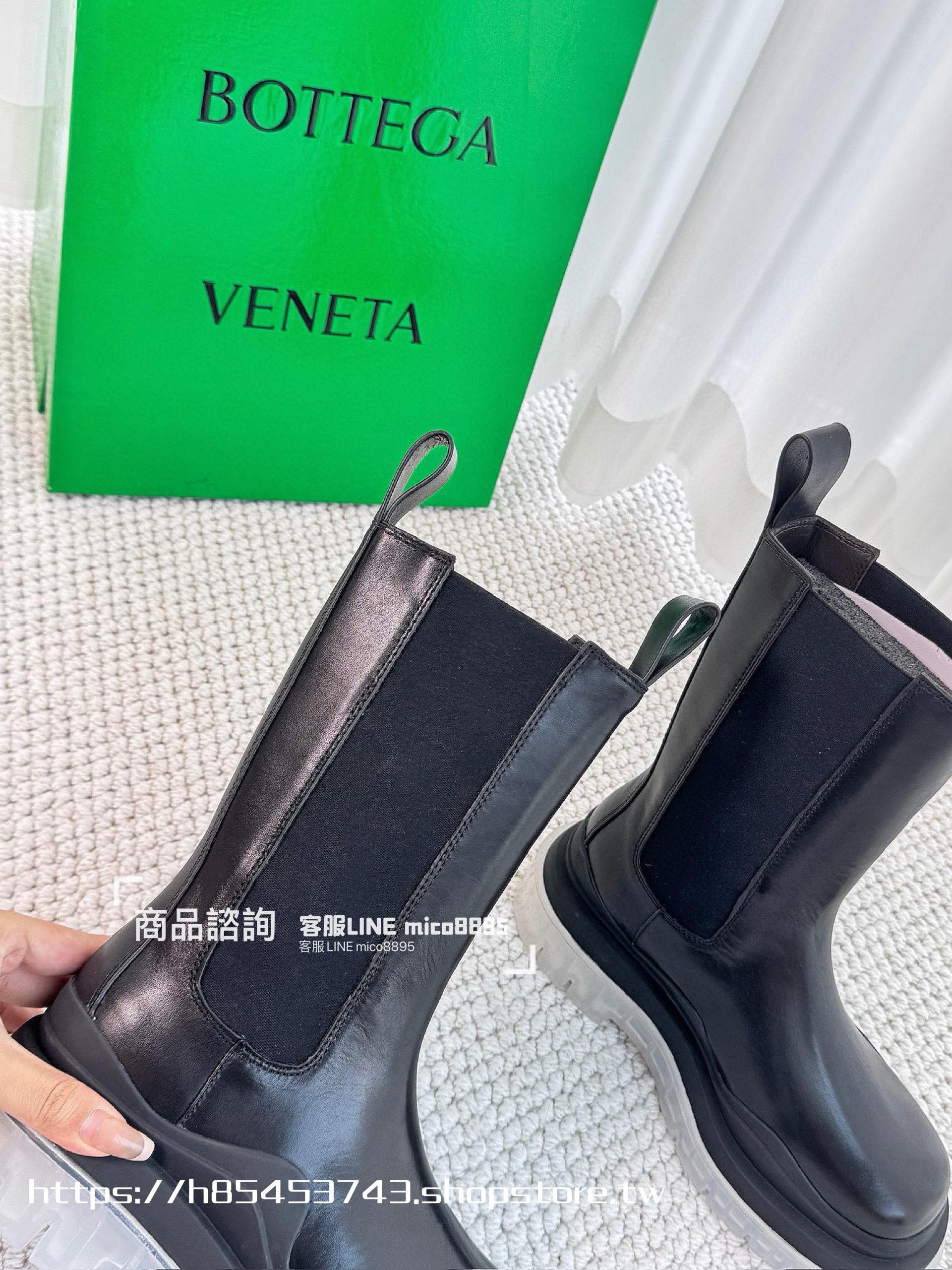 Bottega Venetian 經典系列 厚底 透明底 中筒靴  35-40