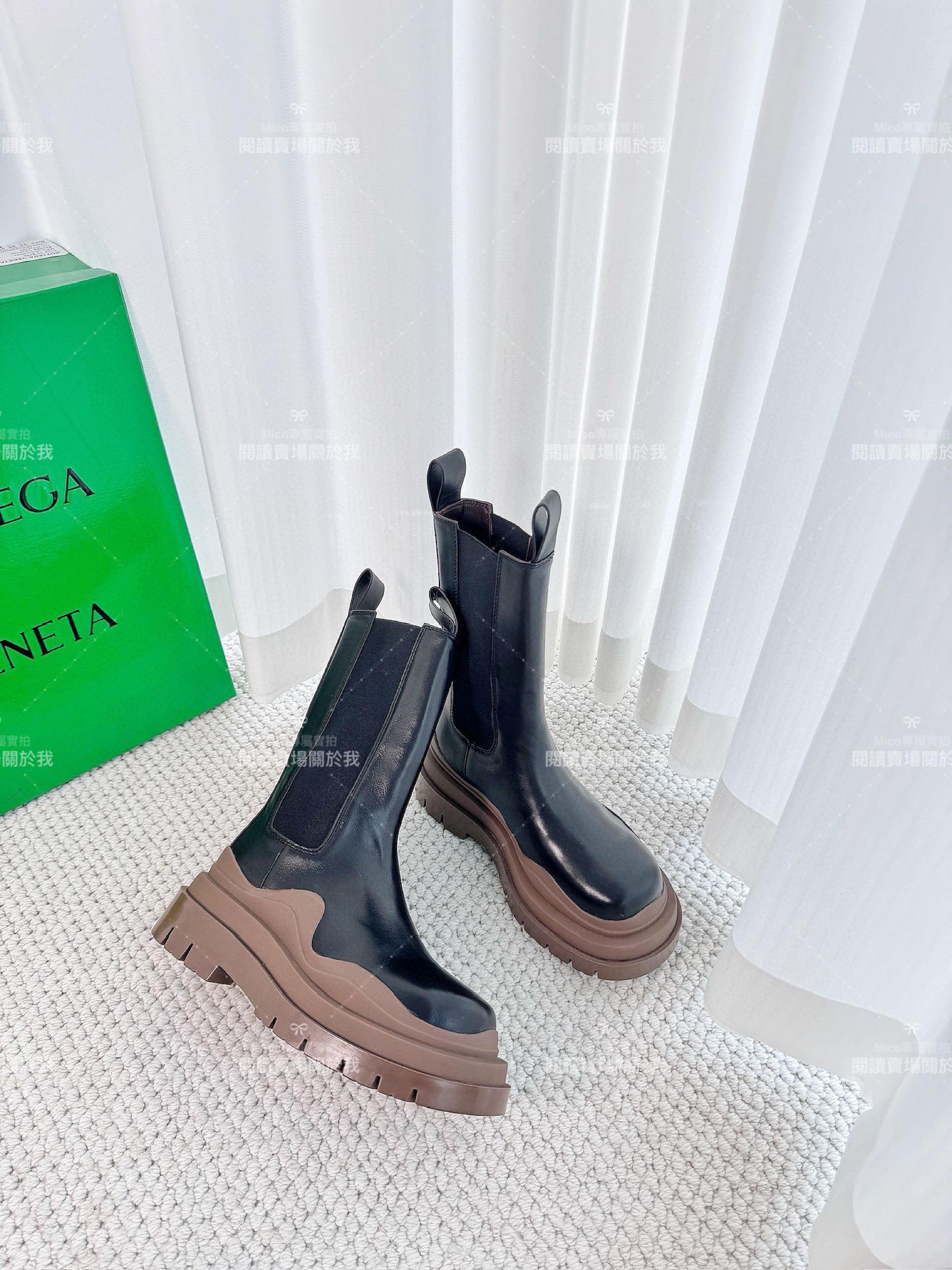 Bottega Venetian 經典系列 厚底 棕色底 中筒靴  35-40