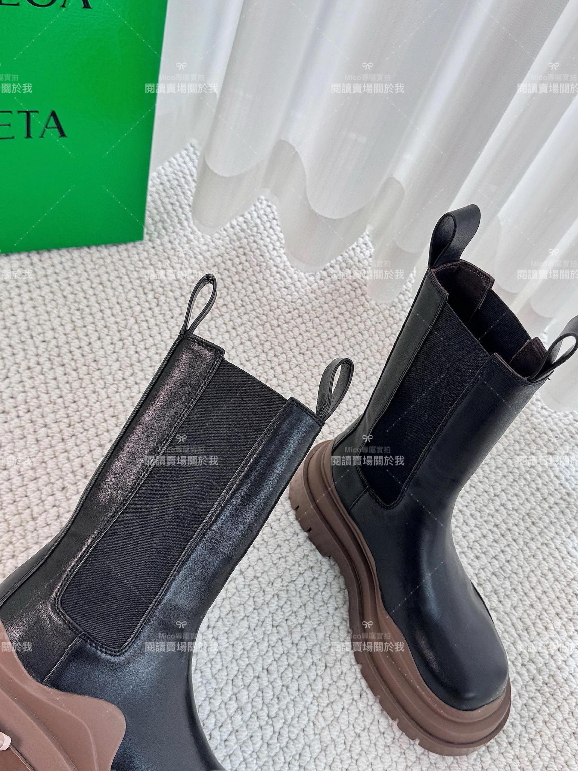 Bottega Venetian 經典系列 厚底 棕色底 中筒靴  35-40