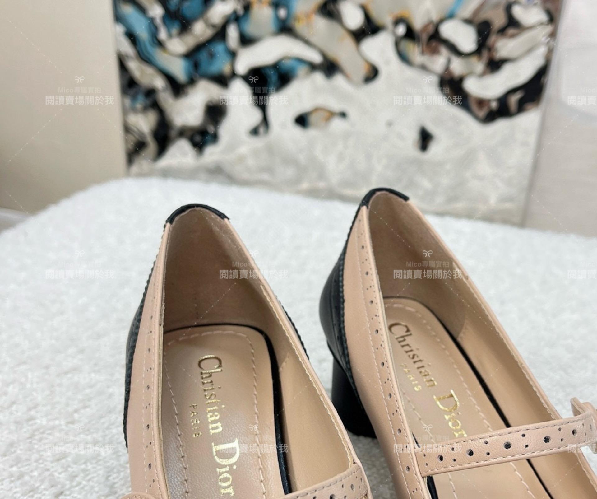 Dior D-Grace 復古蕾絲 低跟款 瑪麗珍涼鞋 跟鞋 35-40