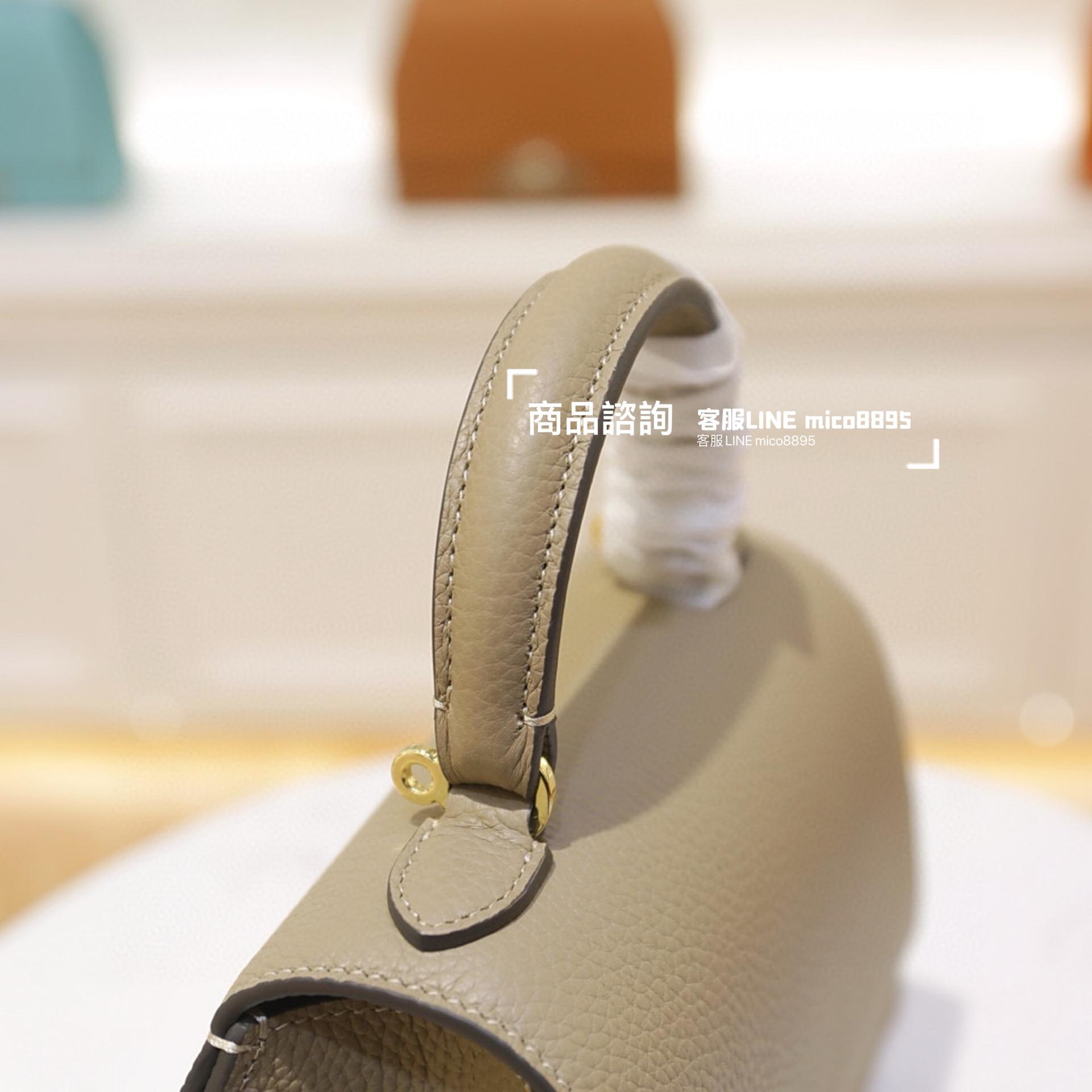 Moynat 法國摩納 經典 Rejane手袋 斑鳩灰/金釦 20cm