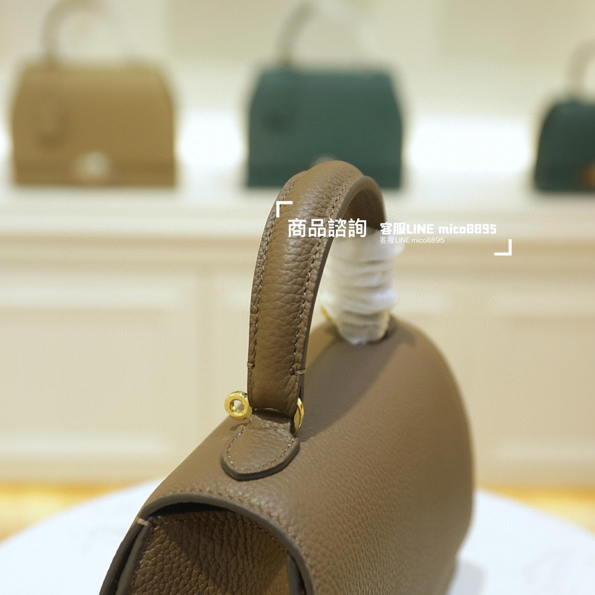 Moynat 法國摩納 經典 Rejane手袋 大象灰/金釦 20cm 可自行搭配寬肩帶別有一番風格