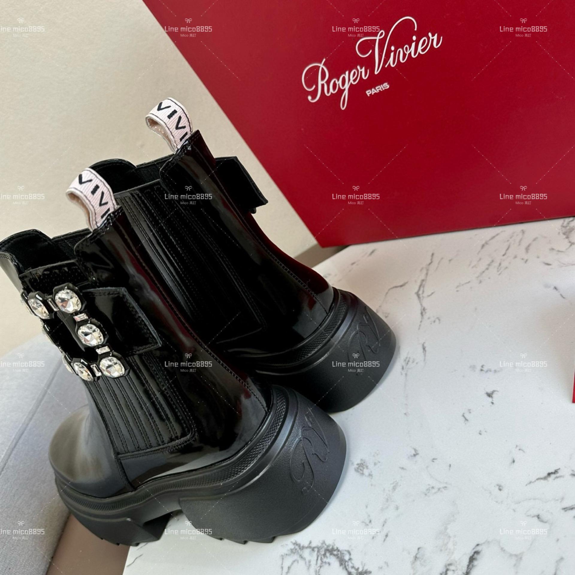 Roger Vivier 鑽釦 WALLAVIV短靴— 樂福鞋 35-39