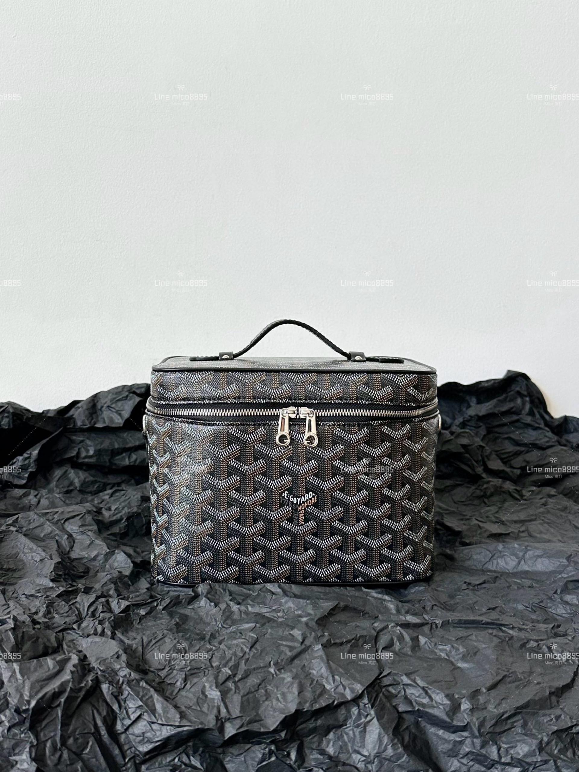 Goyard 化妝盒子包/化妝包(配肩帶) 黑色 20cm