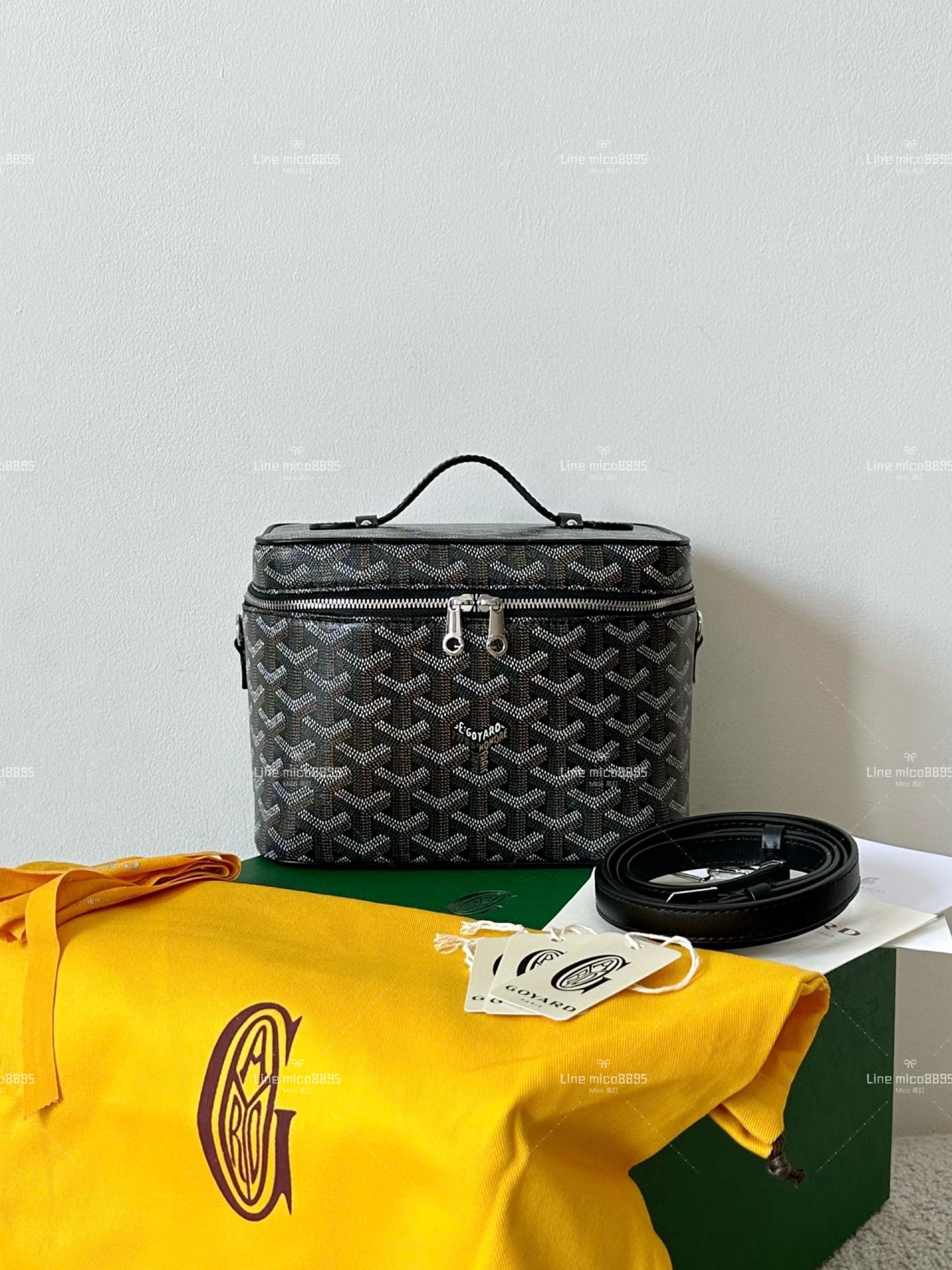 Goyard 化妝盒子包/化妝包(配肩帶) 黑色 20cm