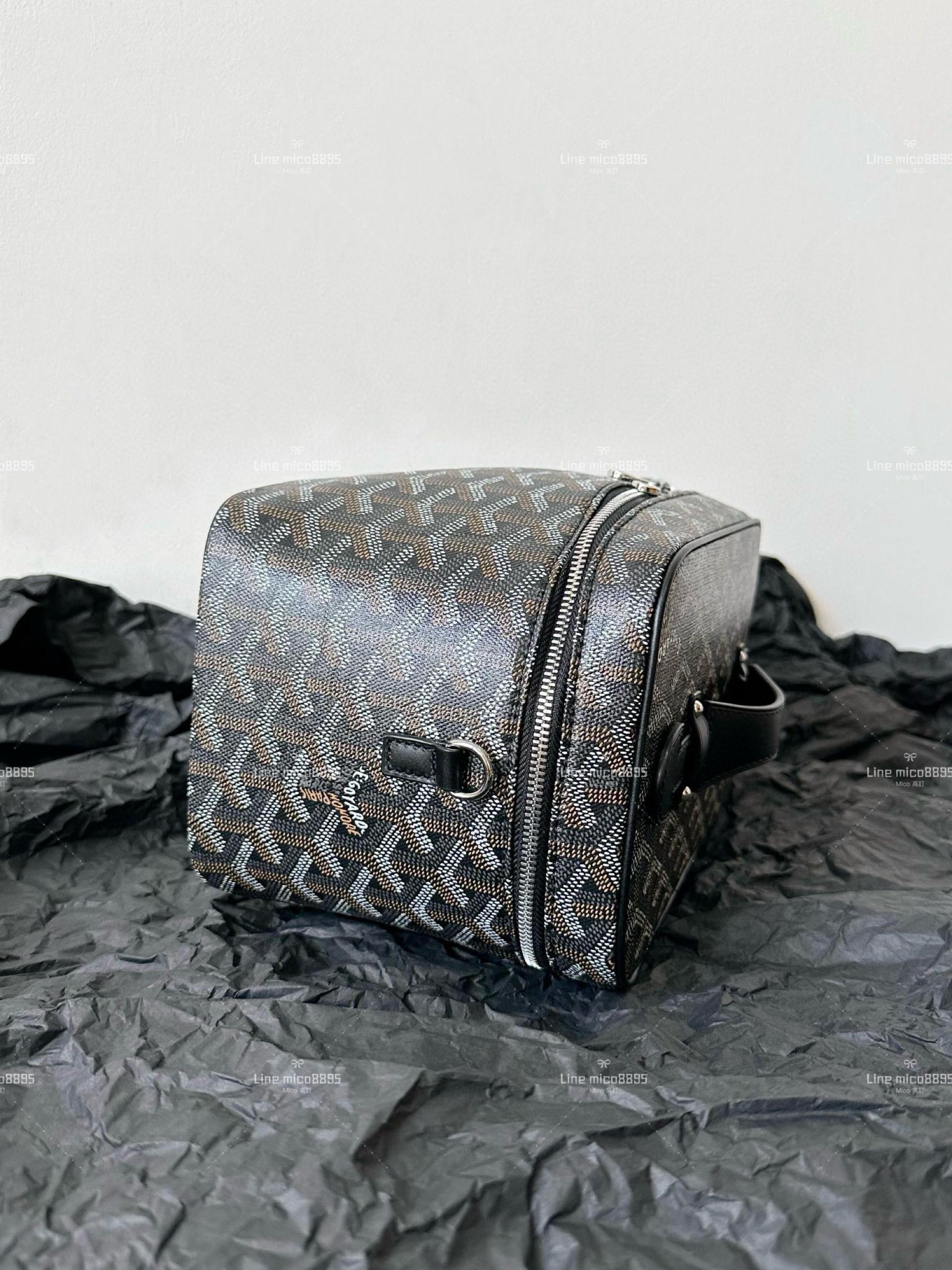 Goyard 化妝盒子包/化妝包(配肩帶) 黑色 20cm