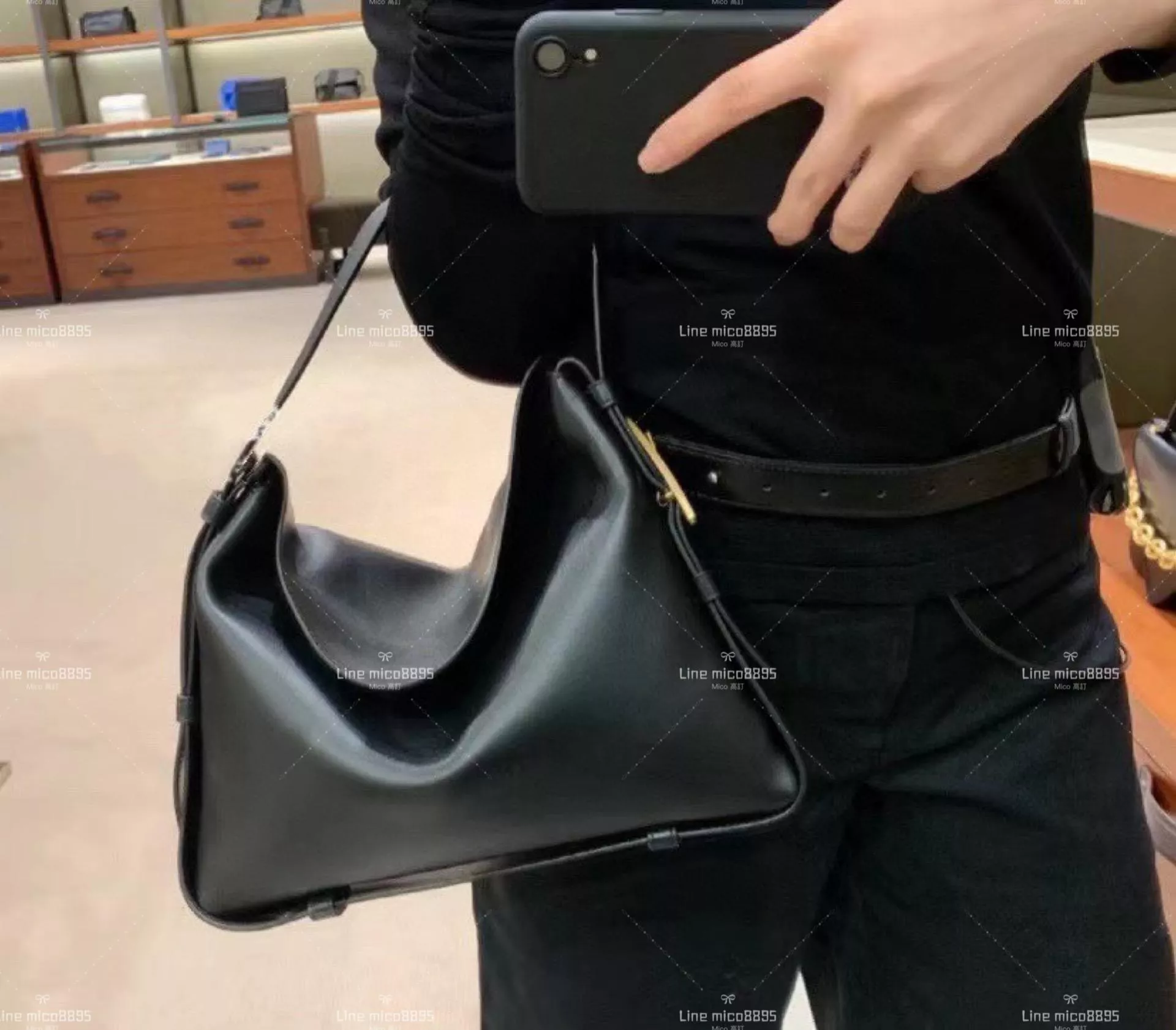 Bottega Veneta Cradle系列 經典黑 簡約/通勤 低調款 30cm