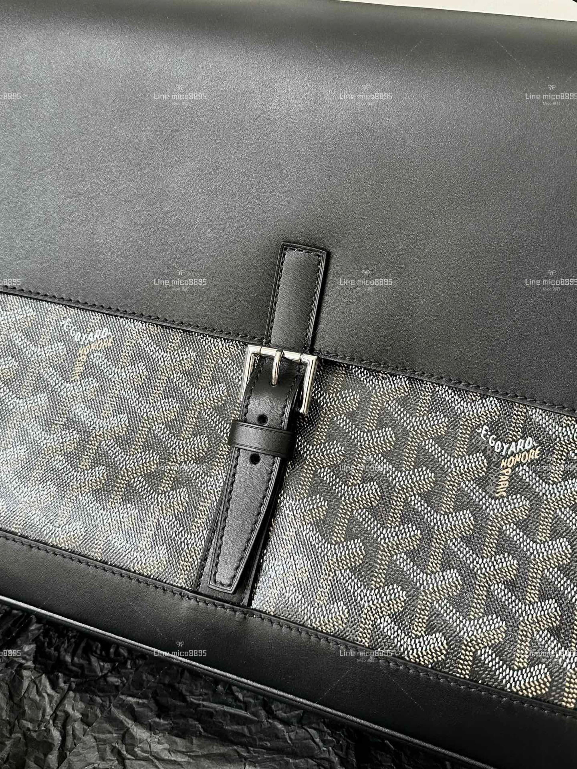 Goyard citadin 黑色 公文包/郵差包 可以肩背，休閒商務兩不誤 38cm