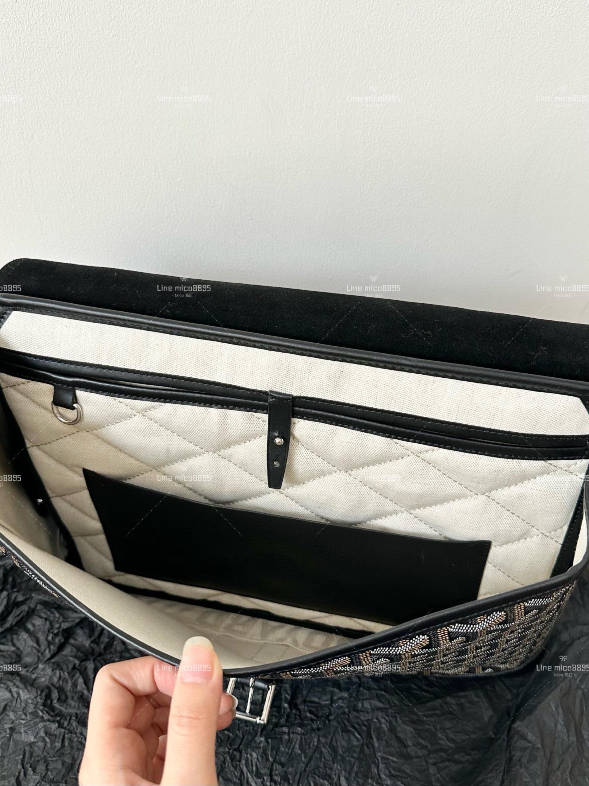 Goyard citadin 黑色 公文包/郵差包 可以肩背，休閒商務兩不誤 38cm