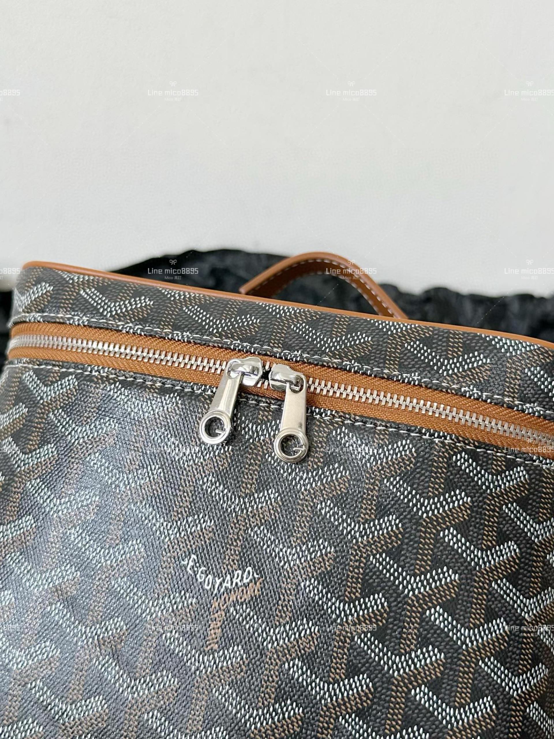 Goyard 化妝盒子包/化妝包(配肩帶) 黑棕色 20cm