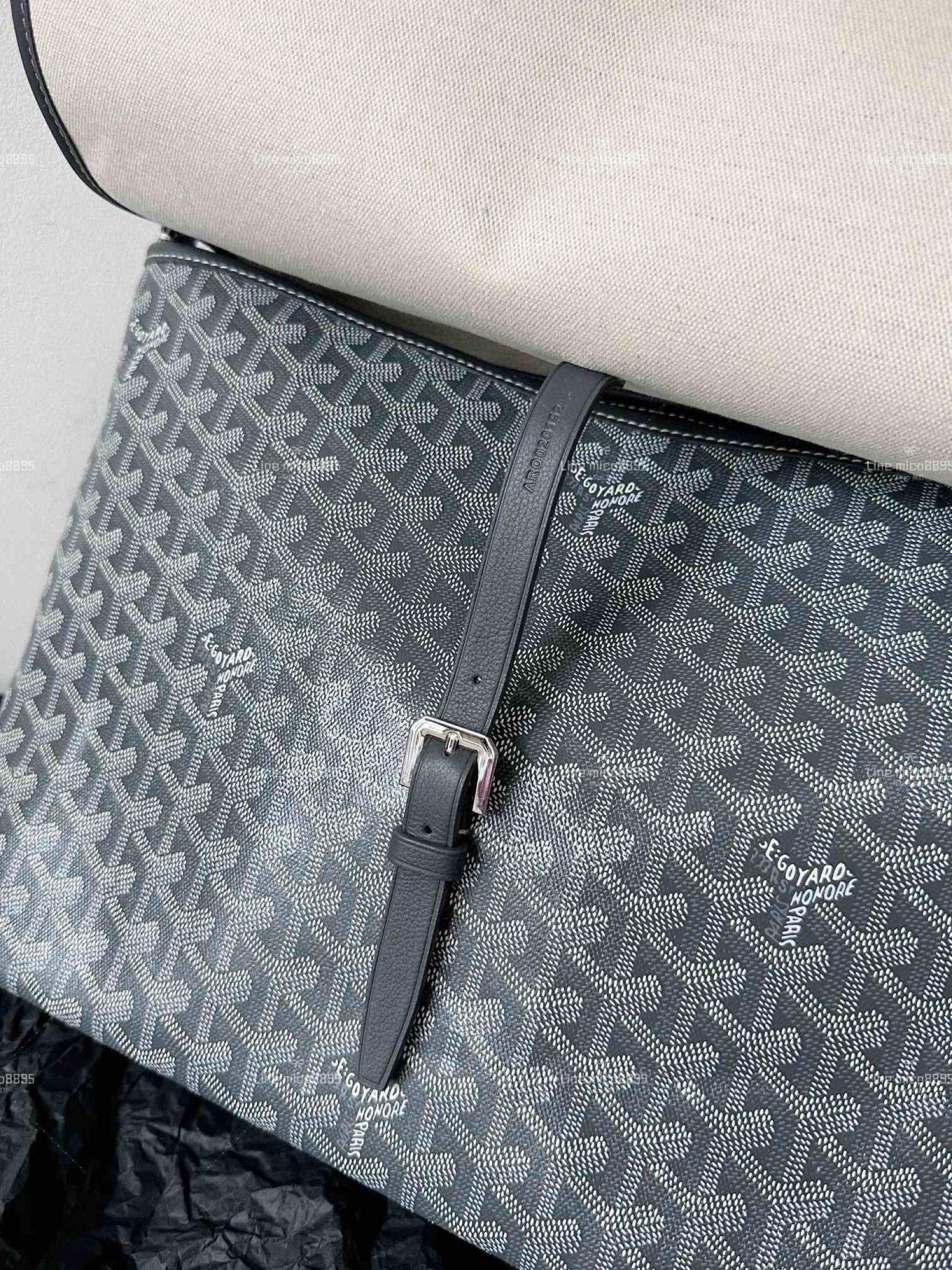 Goyard 灰色 男士大郵差包/斜跨包 高個女孩也可 肩帶可調 39cm