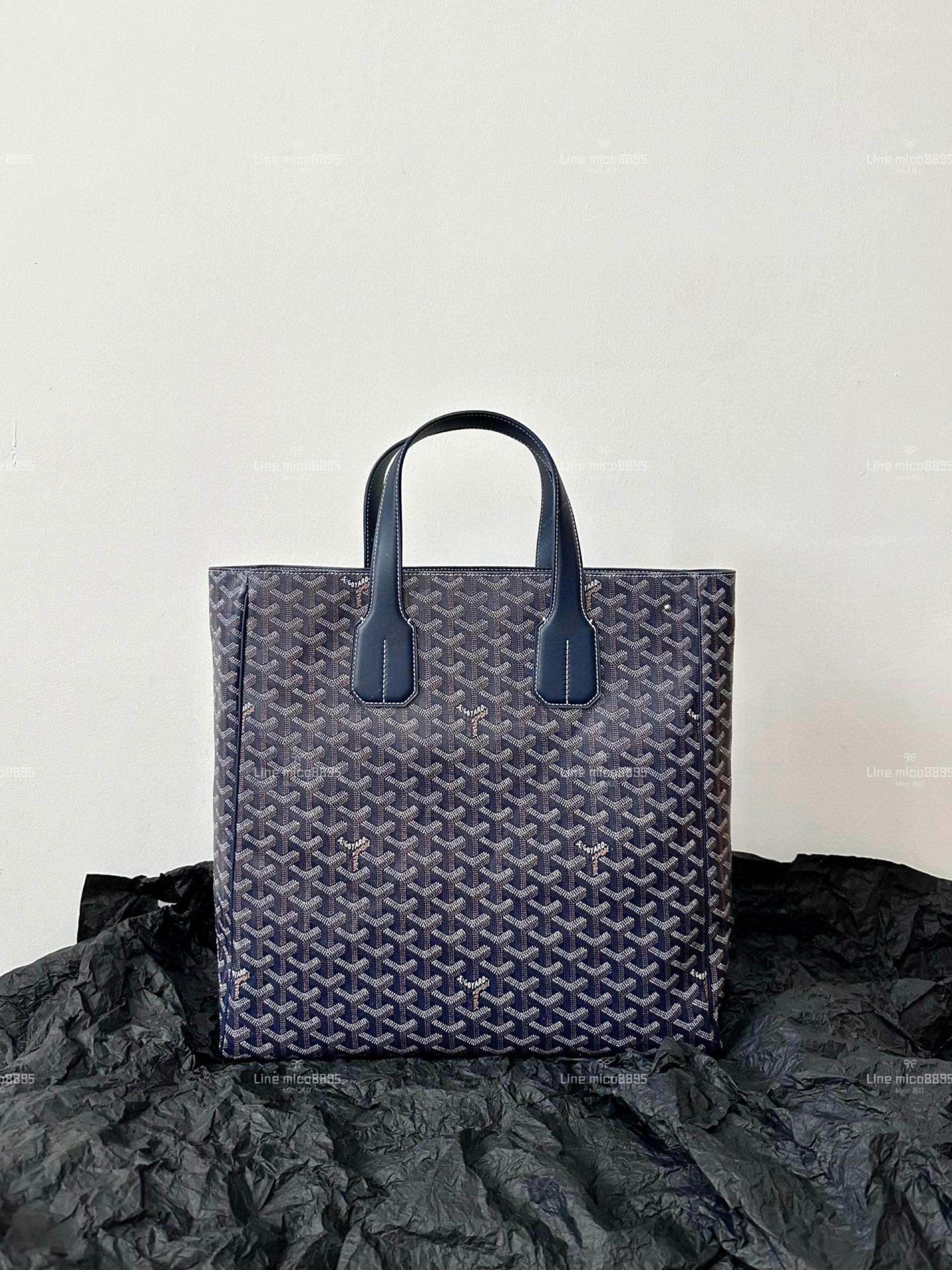 Goyard 深藍色 voltaire 竪版 tote托特包 38.5×38×11.5cm