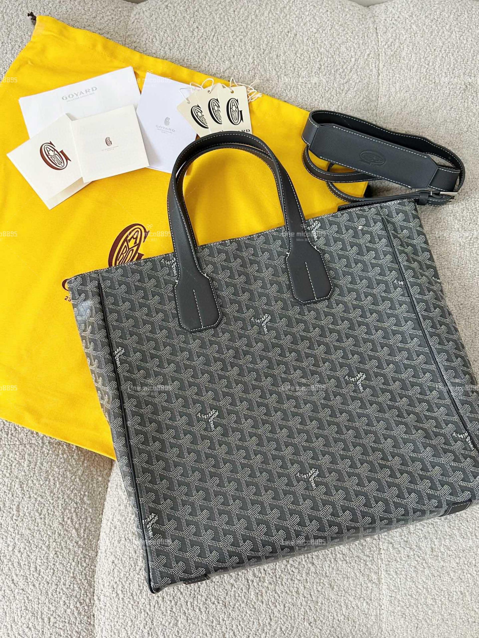 Goyard 灰色 voltaire 竪版 tote托特包 38.5×38×11.5cm