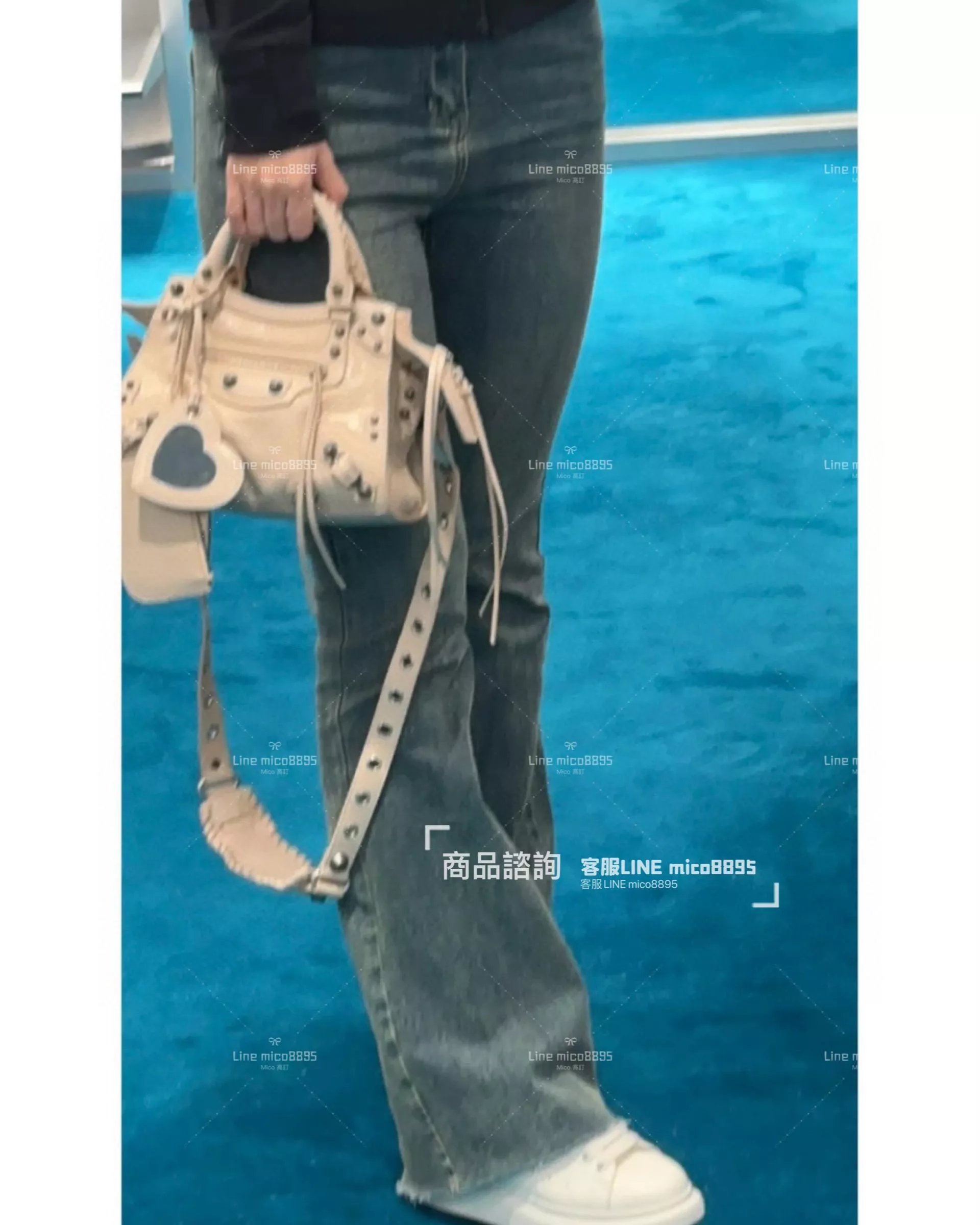 Balenciaga Neo classic 機車包xs 奶茶色 26cm