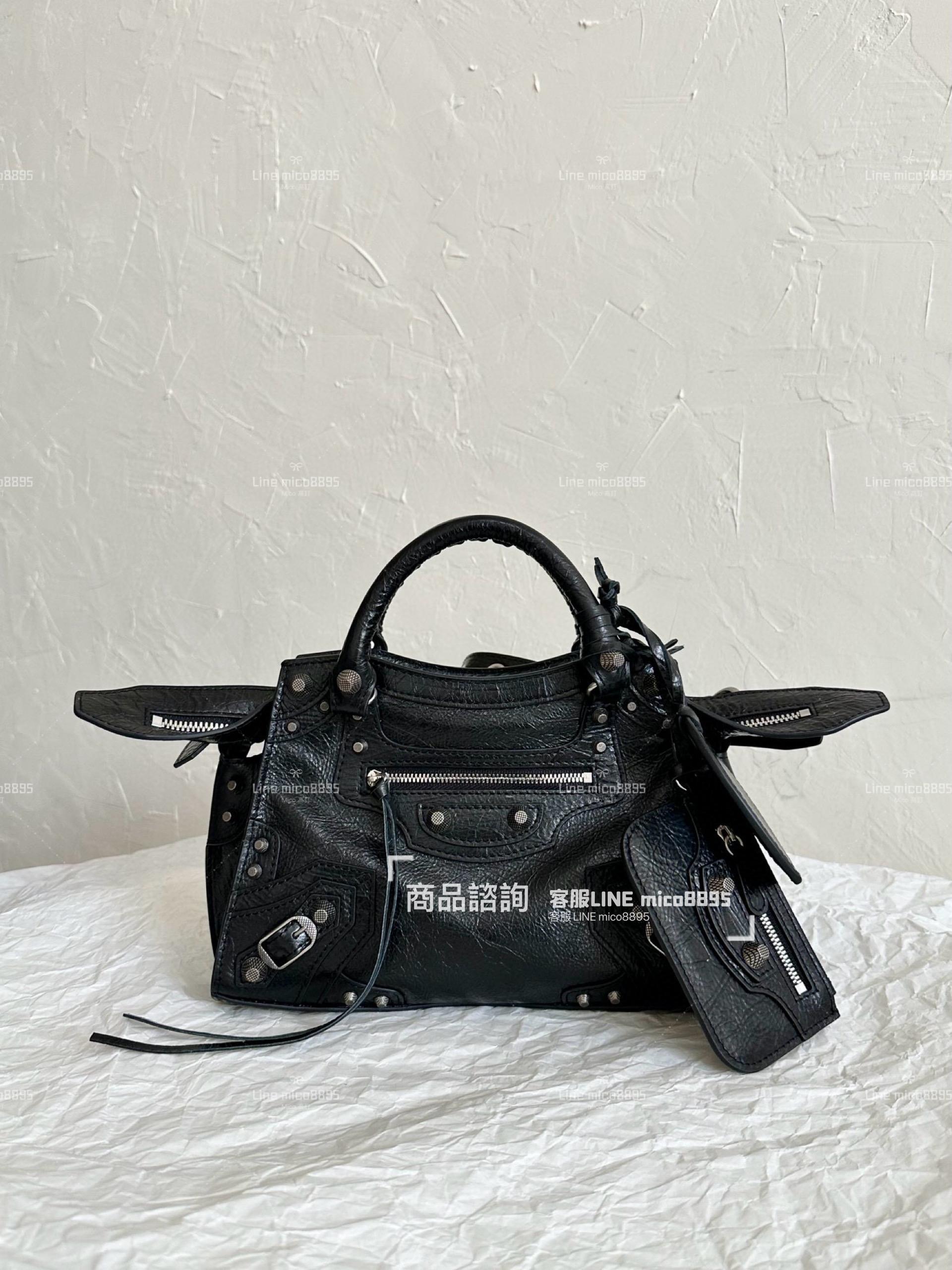 Balenciaga 黑/古銀釦 Neo classic 機車包xs 26cm