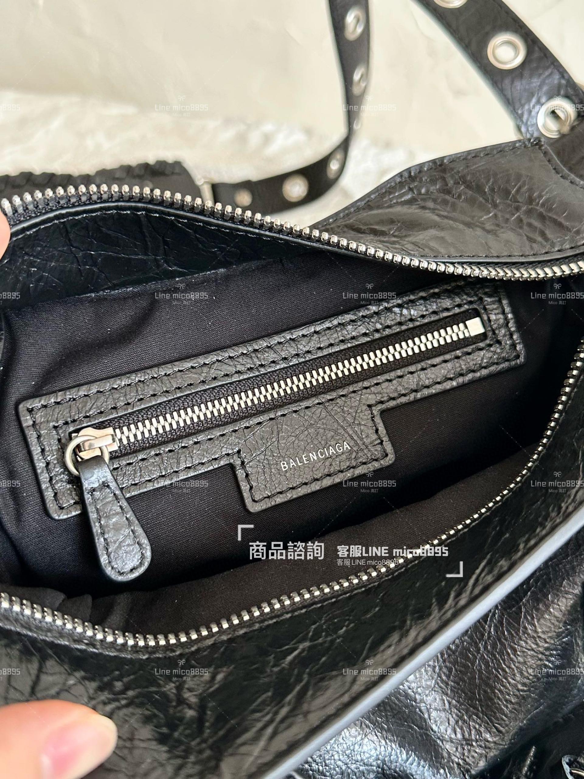 Balenciaga 黑/古銀釦 Neo classic 機車包xs 26cm