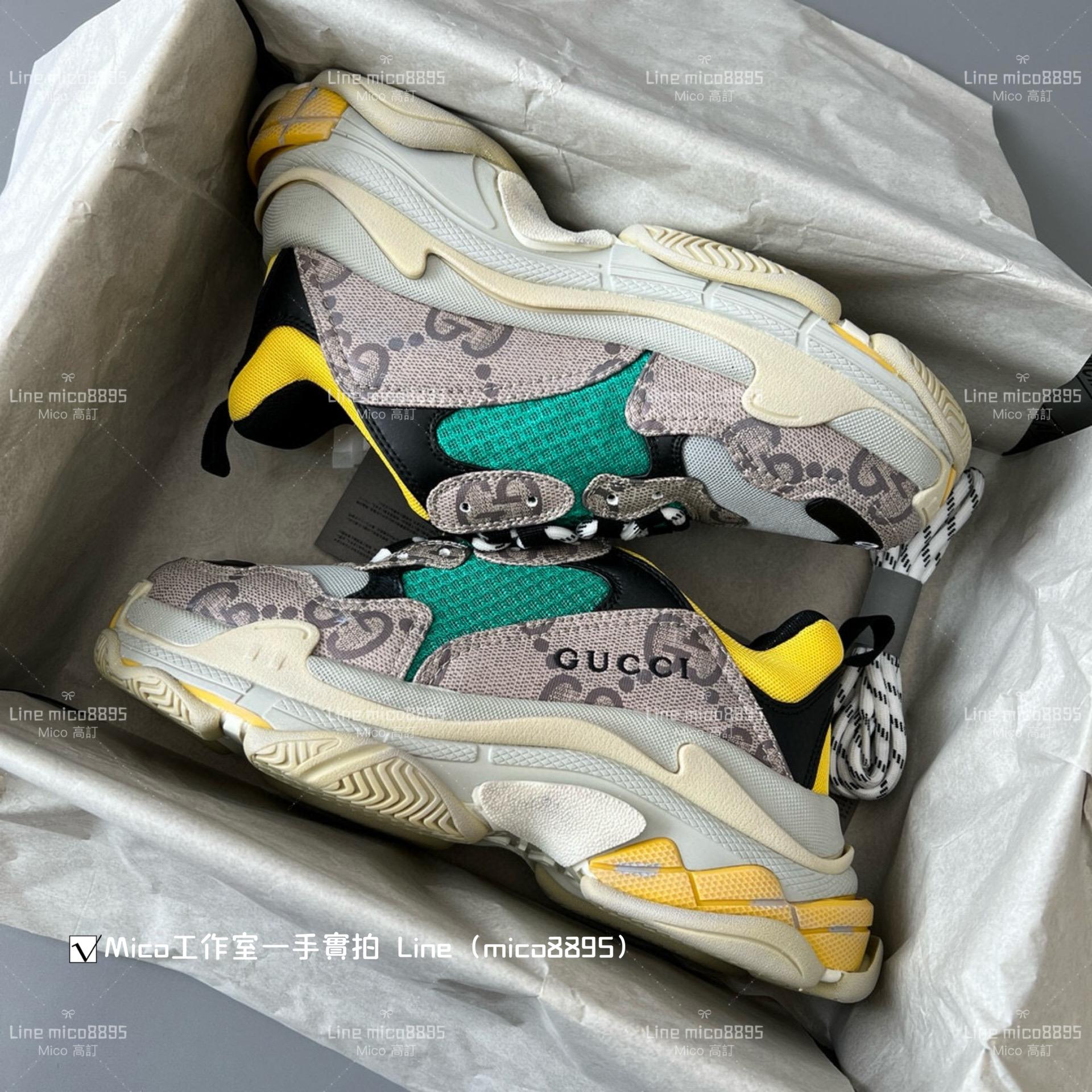 Balenciaga Gucci聯名款 Triple S 一代厚底老爹鞋/休閒鞋 男女款 35-45