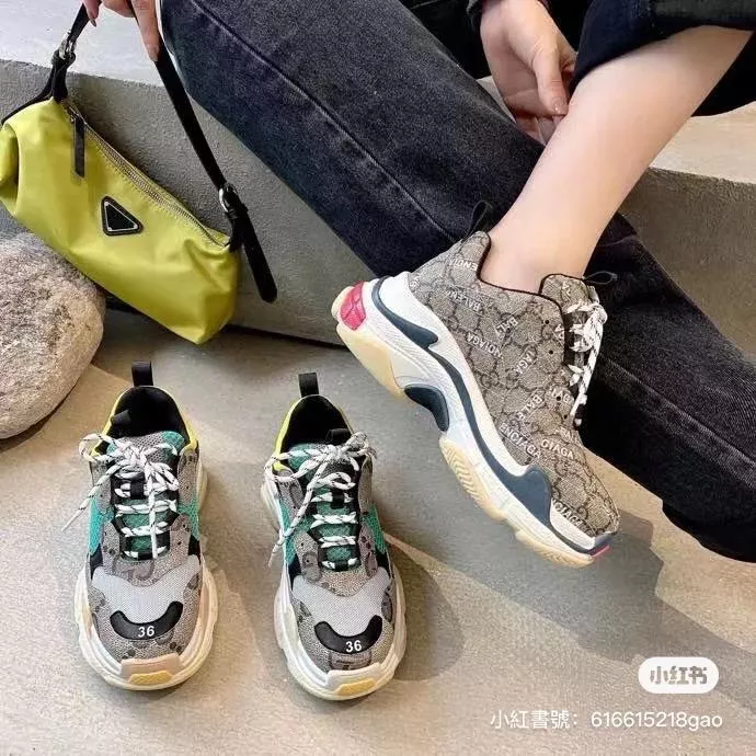 Balenciaga Gucci聯名款 Triple S 一代厚底老爹鞋/休閒鞋 男女款 35-45