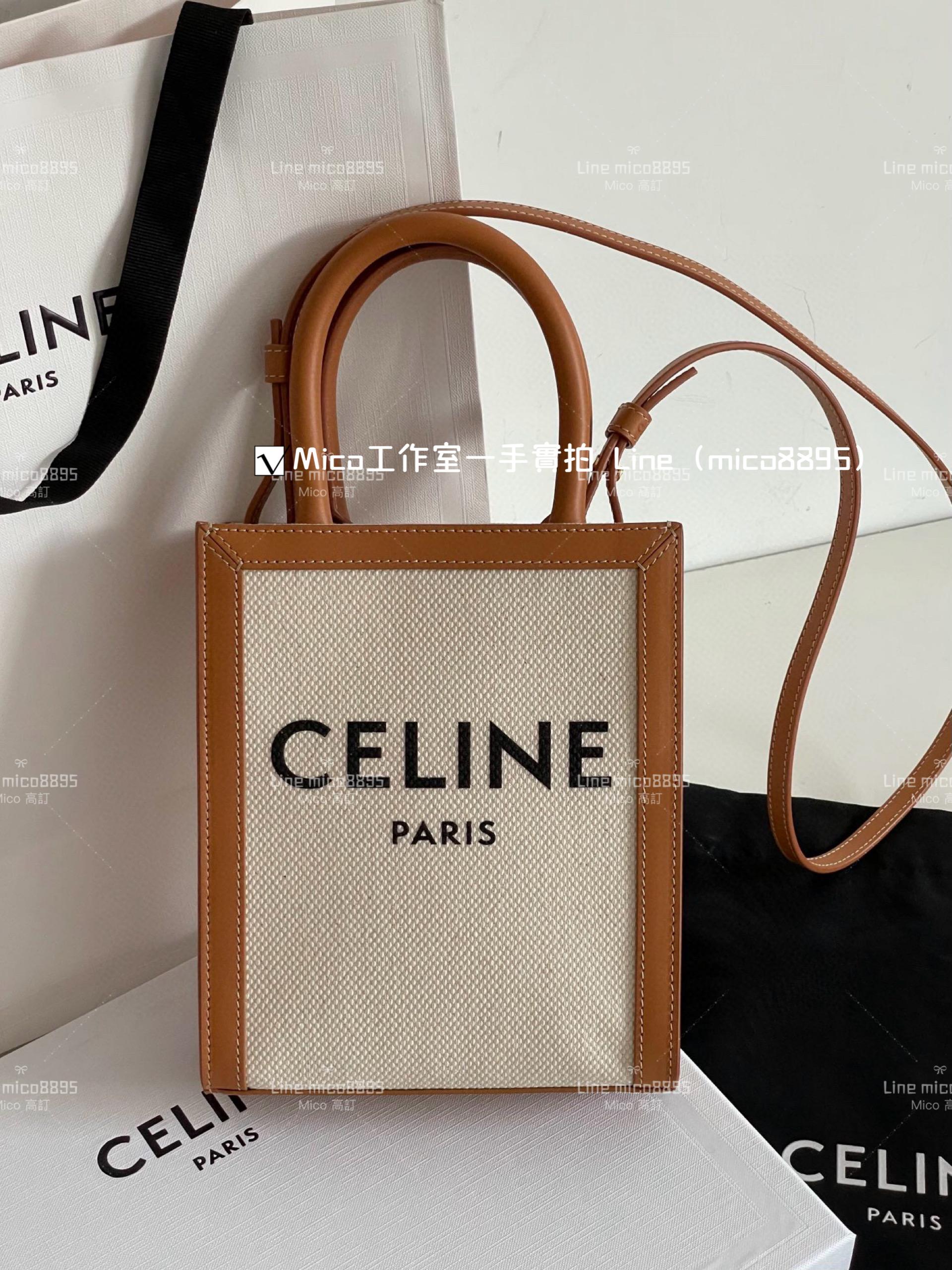 Celine mini 帆布Tote 托特包/琴譜包 17*21cm