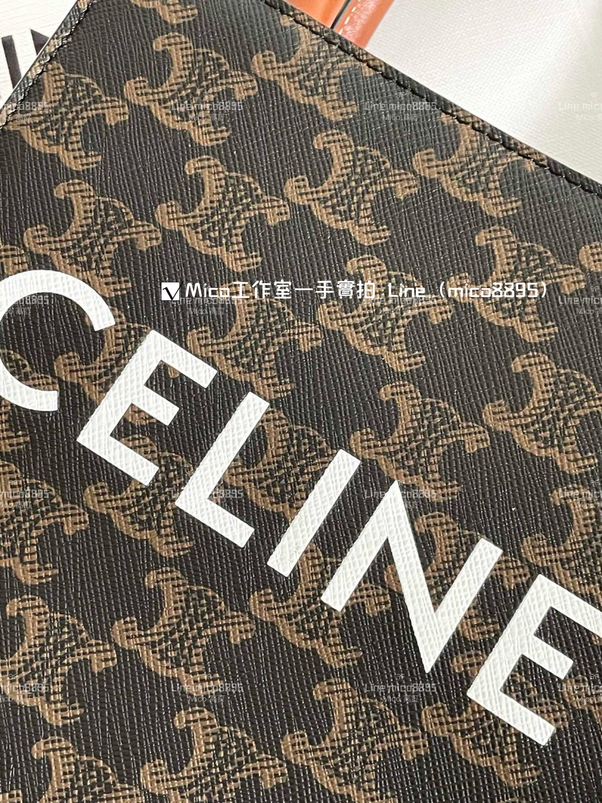 Celine mini 老花凱旋門 Tote 托特包/琴譜包 17*21cm