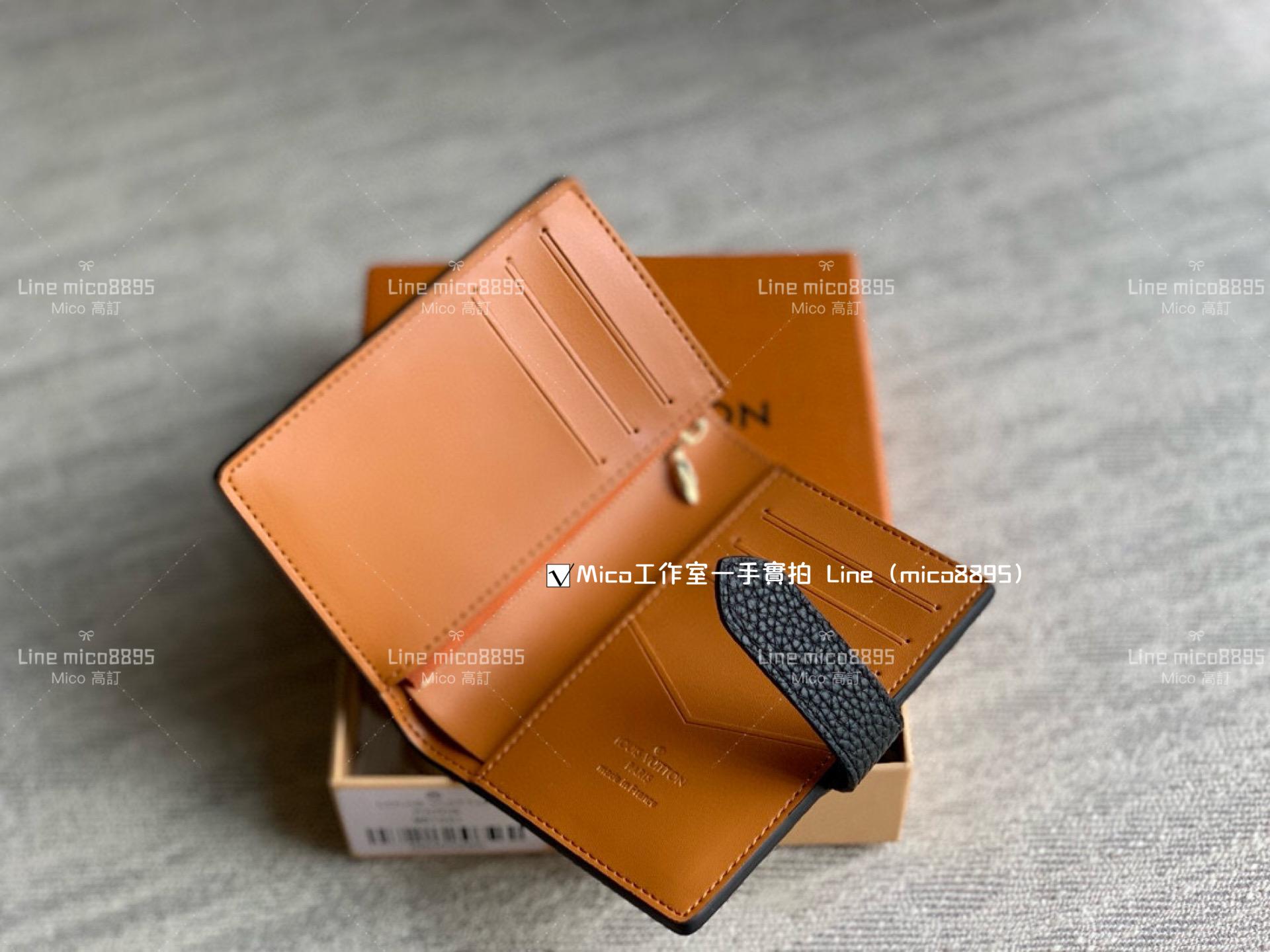 LV 小牛皮 黑色 Portefeuille compact LV Vertical Wallet 錢夾/短夾/錢包