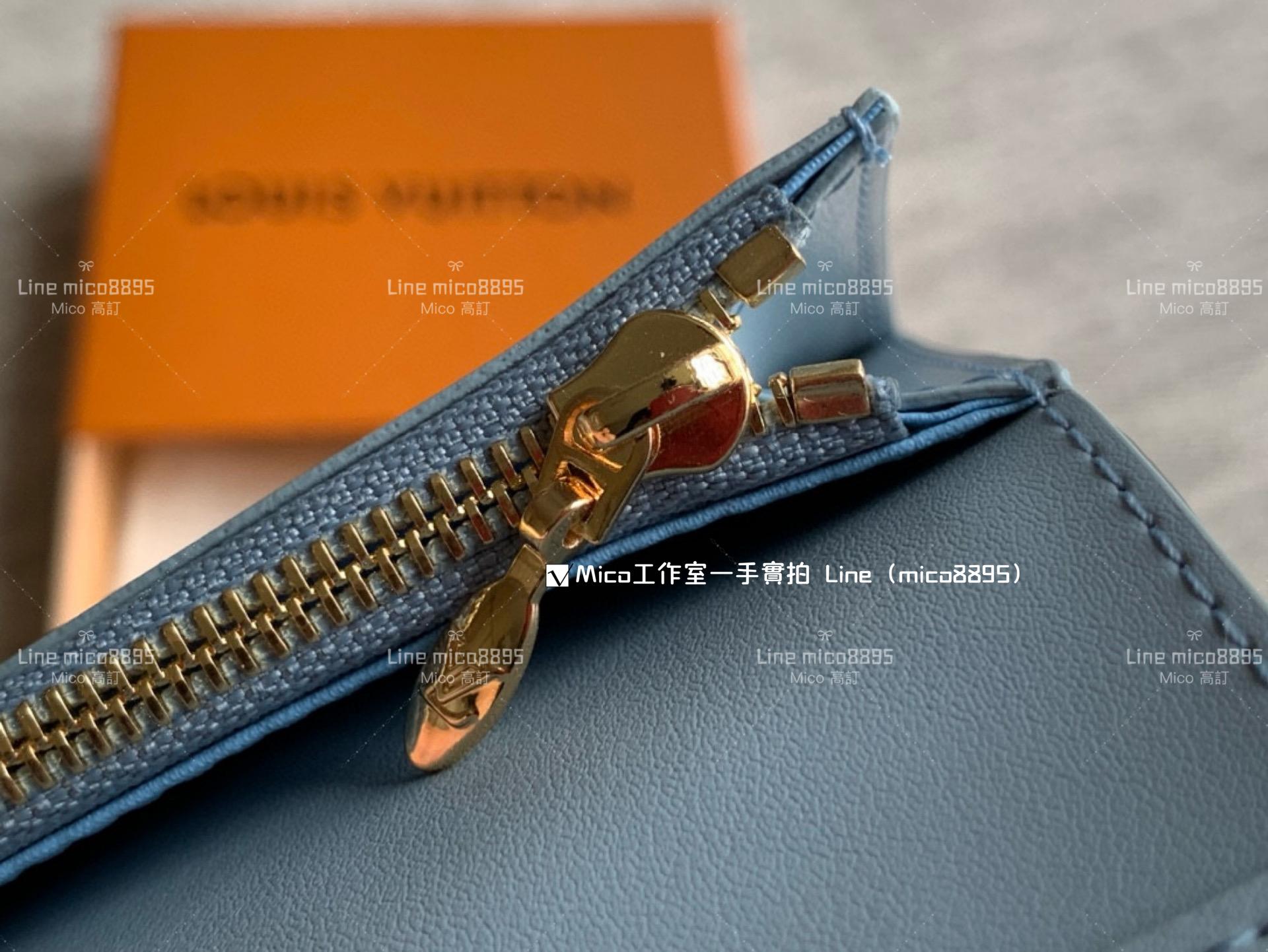 LV 小牛皮 灰色 Portefeuille compact LV Vertical Wallet 錢夾/短夾/錢包