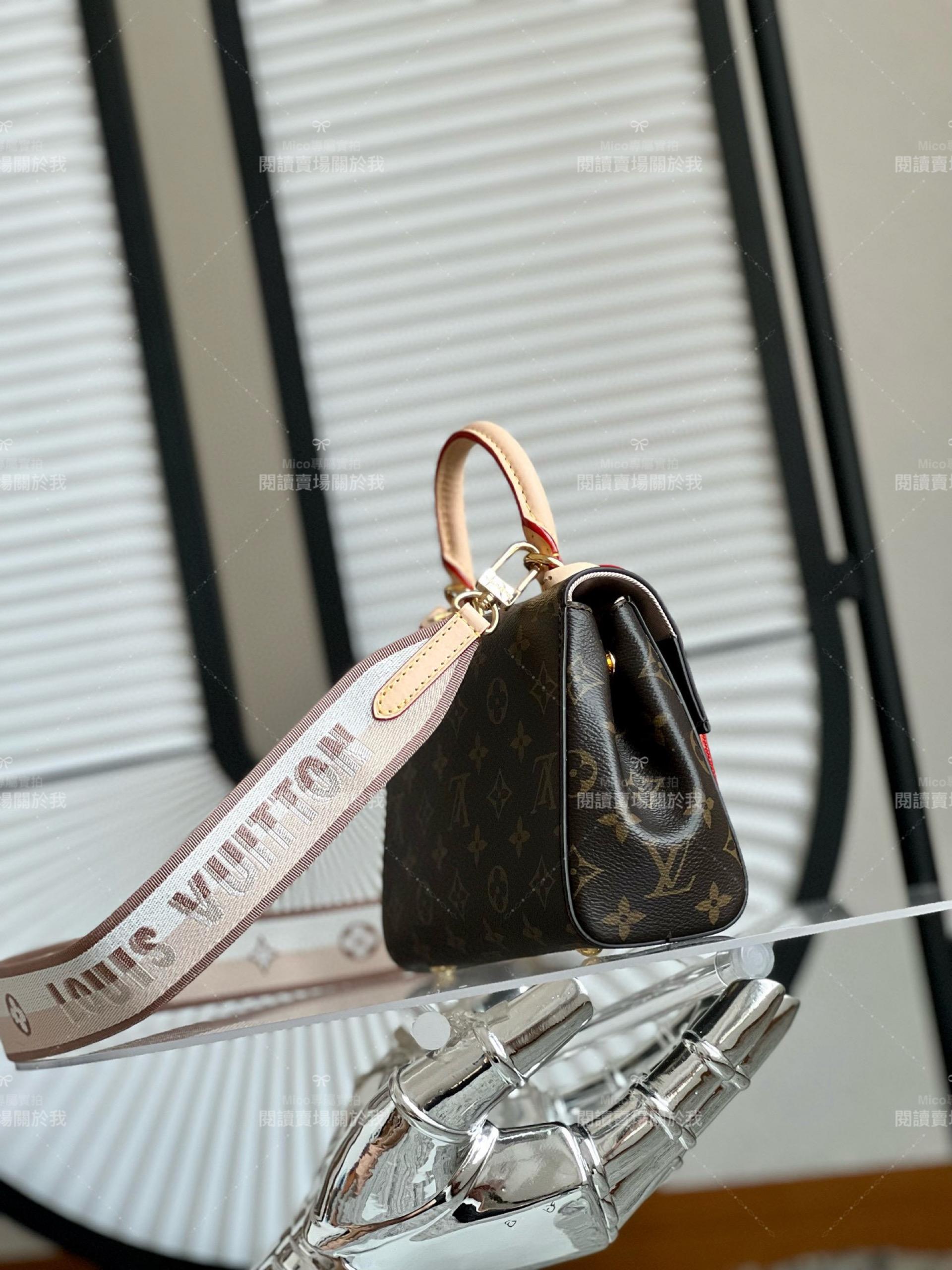 LV CLUNY 迷你手袋 M46055 搭配寬肩帶 20cm