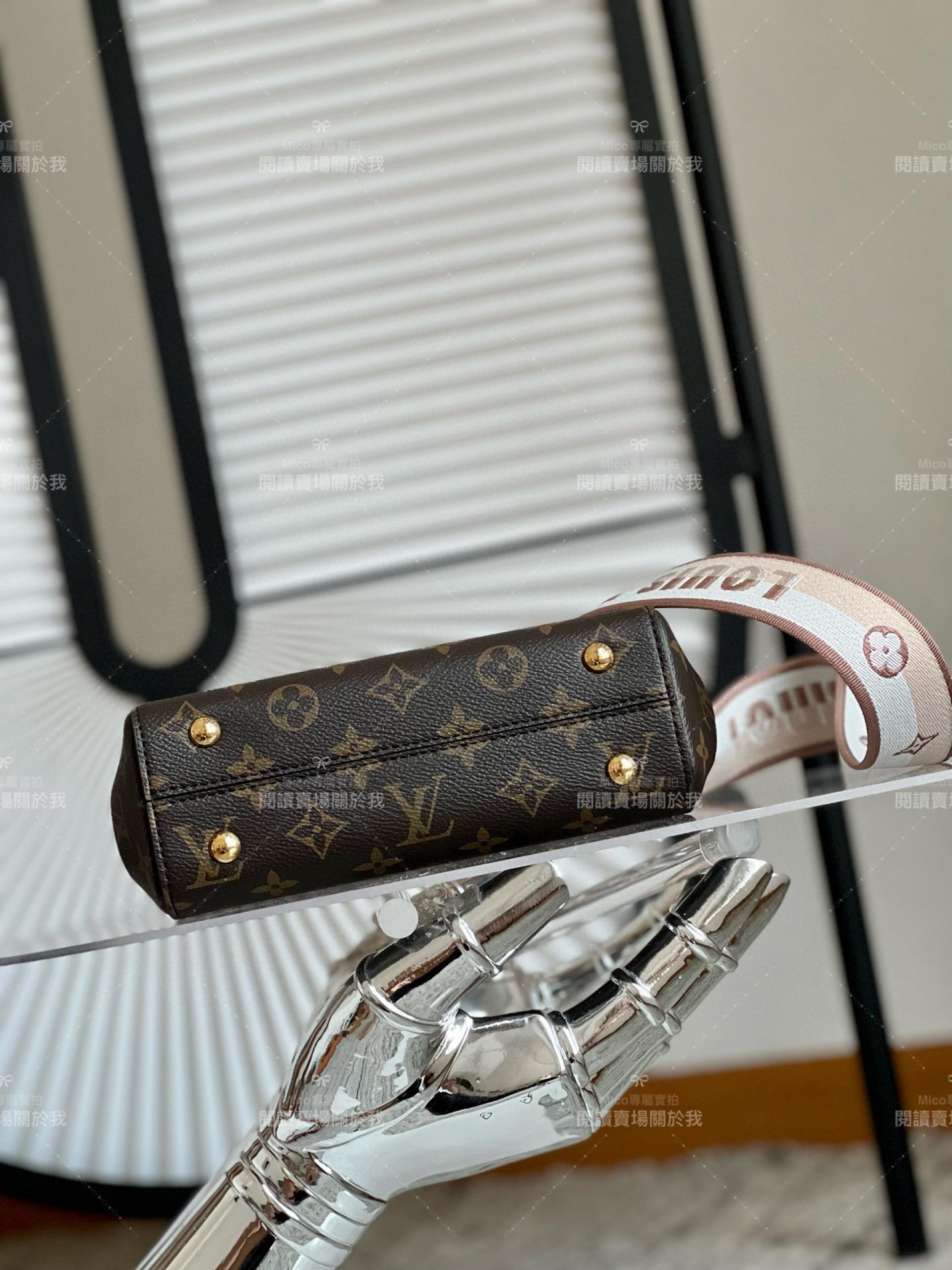 LV CLUNY 迷你手袋 M46055 搭配寬肩帶 20cm