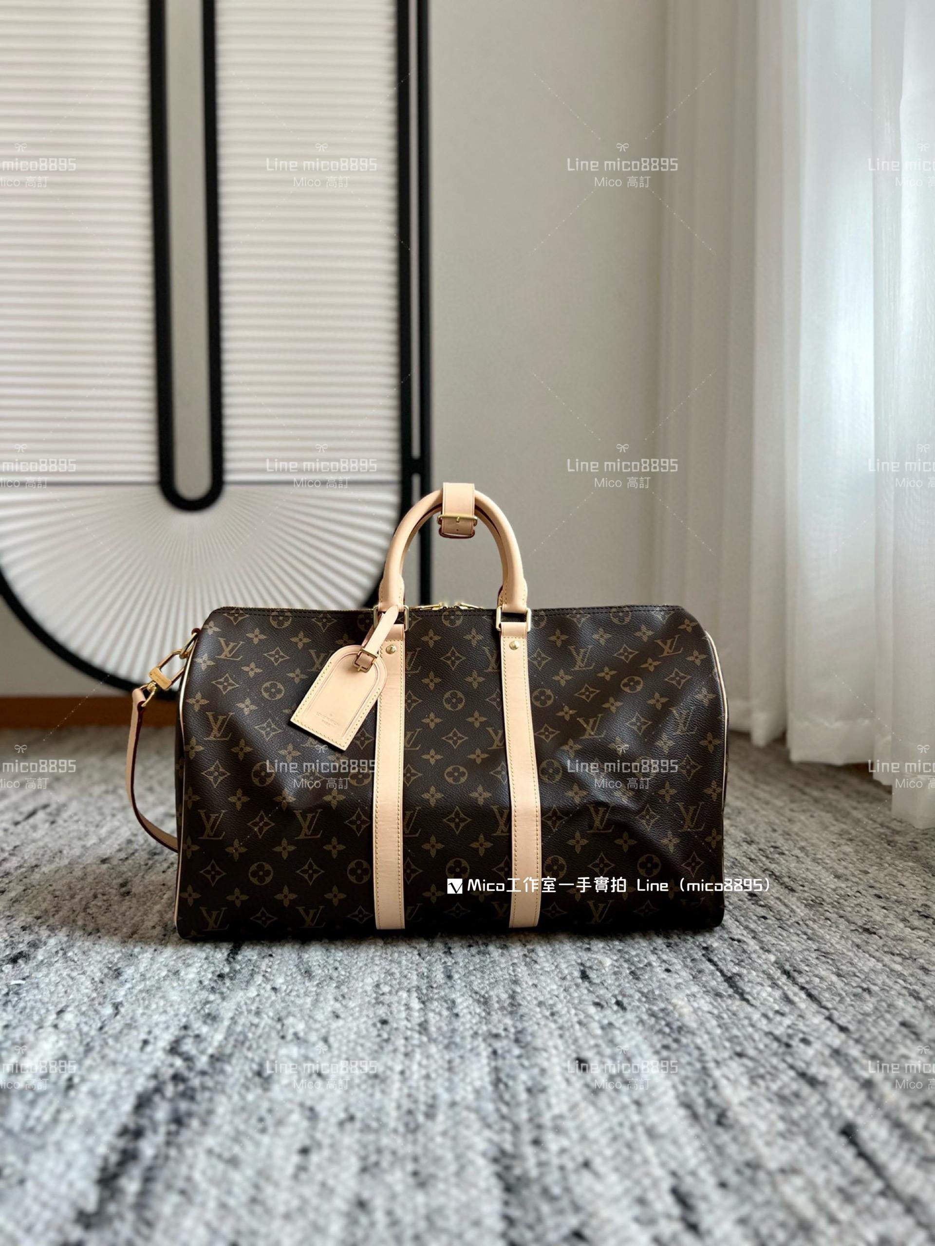 LV KEEPALL BANDOULIÈRE 45 旅行袋 M41418 老花旅行袋