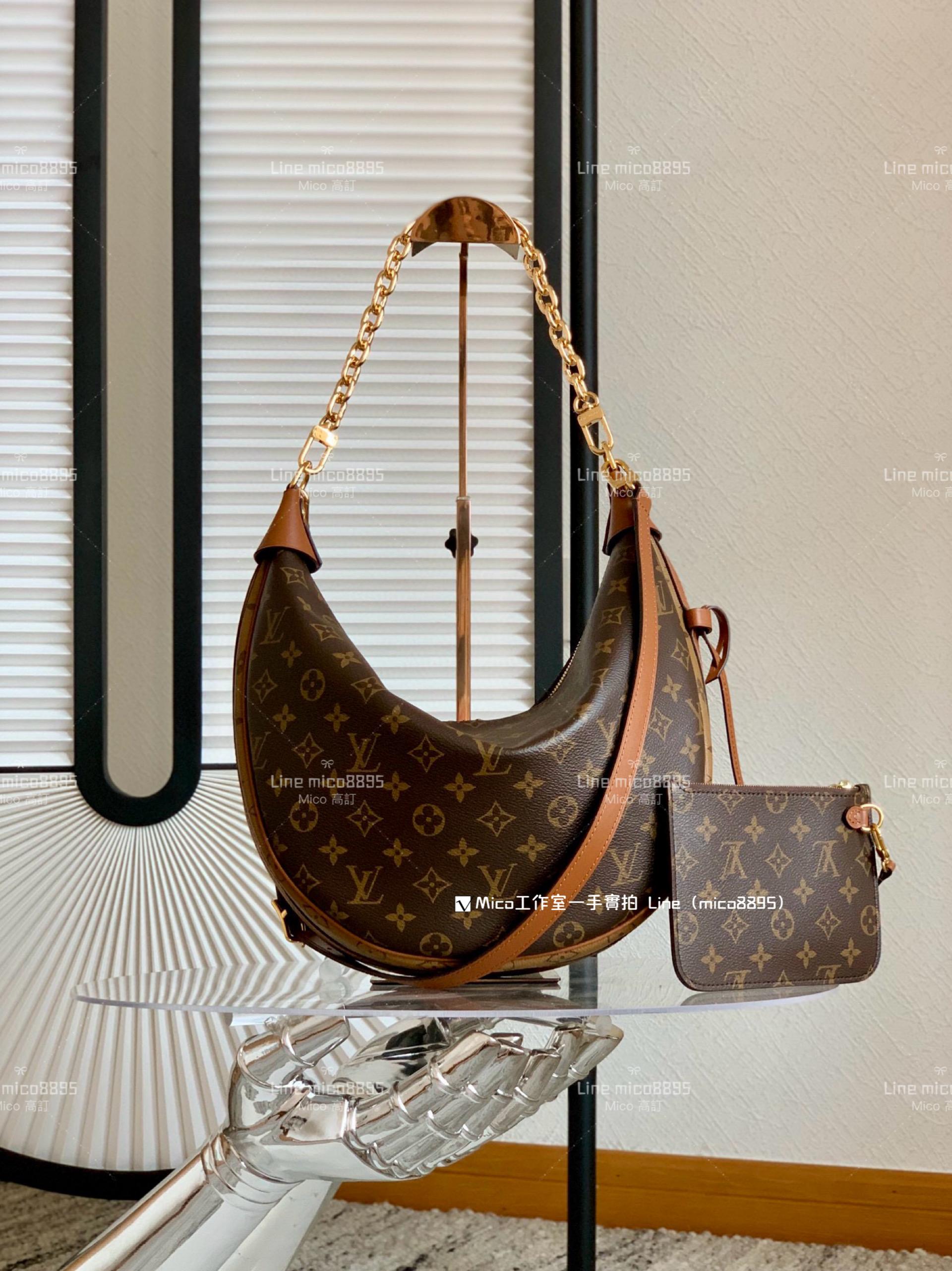 LV LOOP HOBO手袋 M46311 大月亮包 斜跨包 38cm