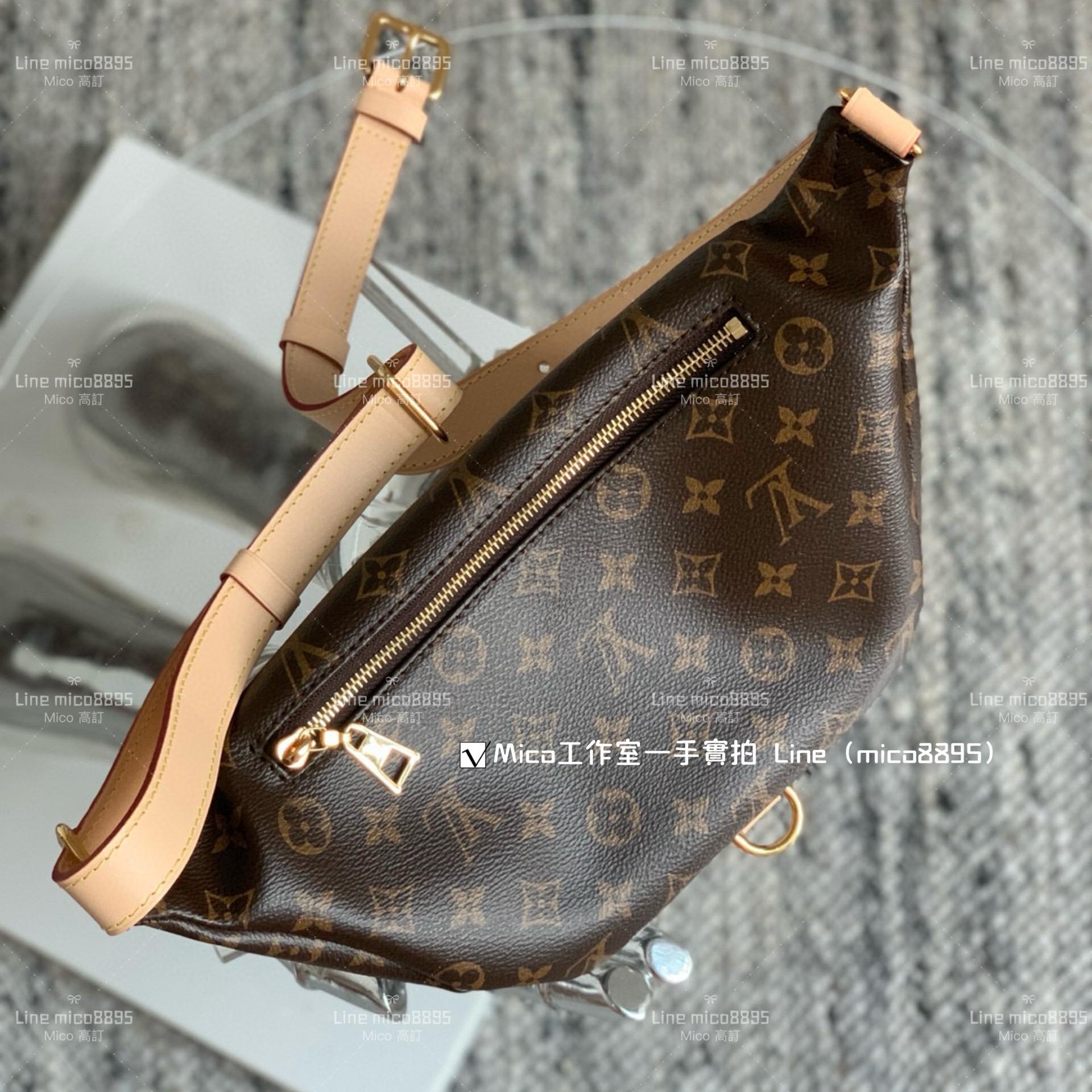 LV 經典款 BUMBAG 老花腰包/胸包 M43644 37cm