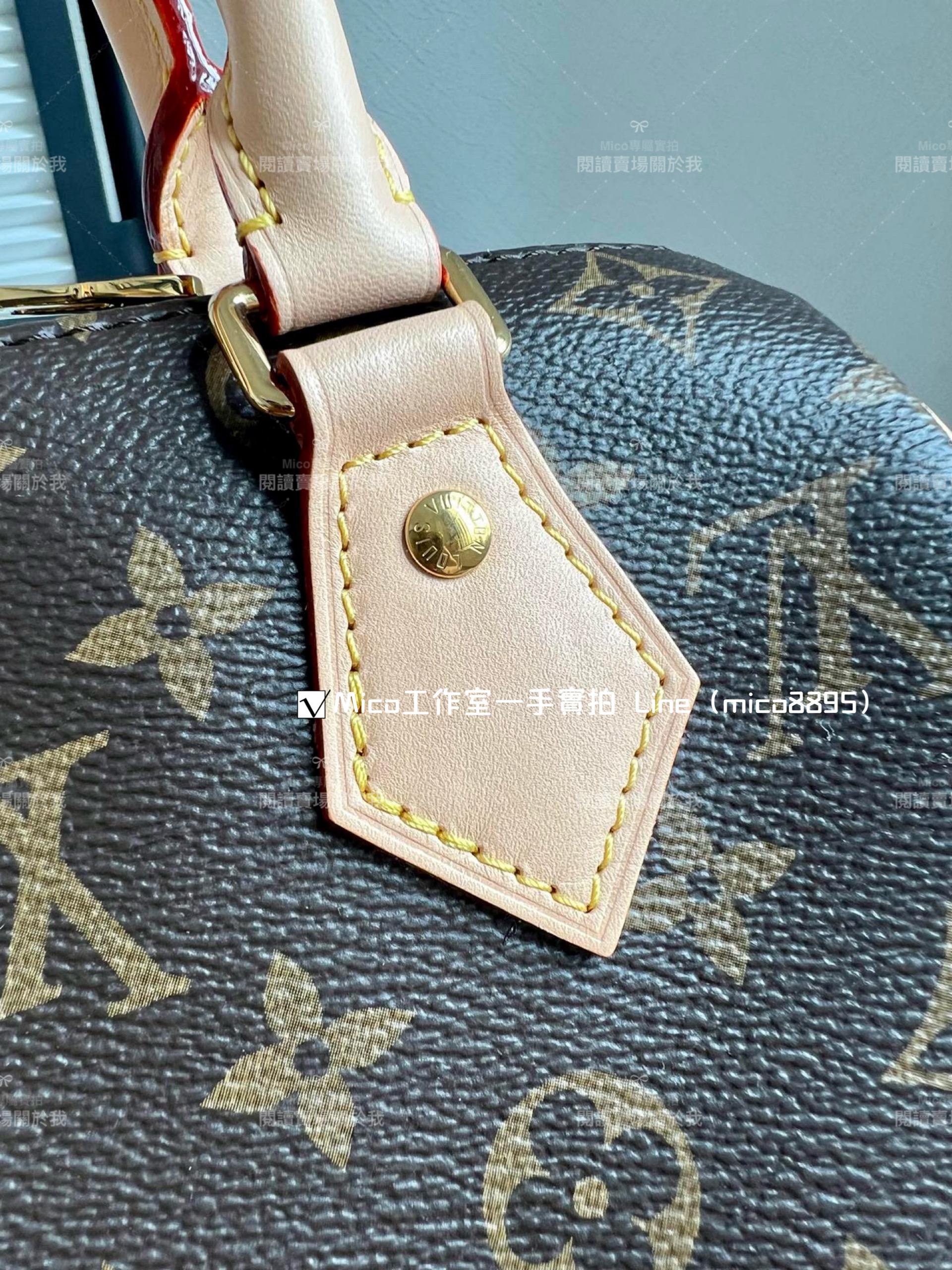 LV 粉色刺繡肩帶 Speedy Bandoulière 20 手袋 M46594 20cm