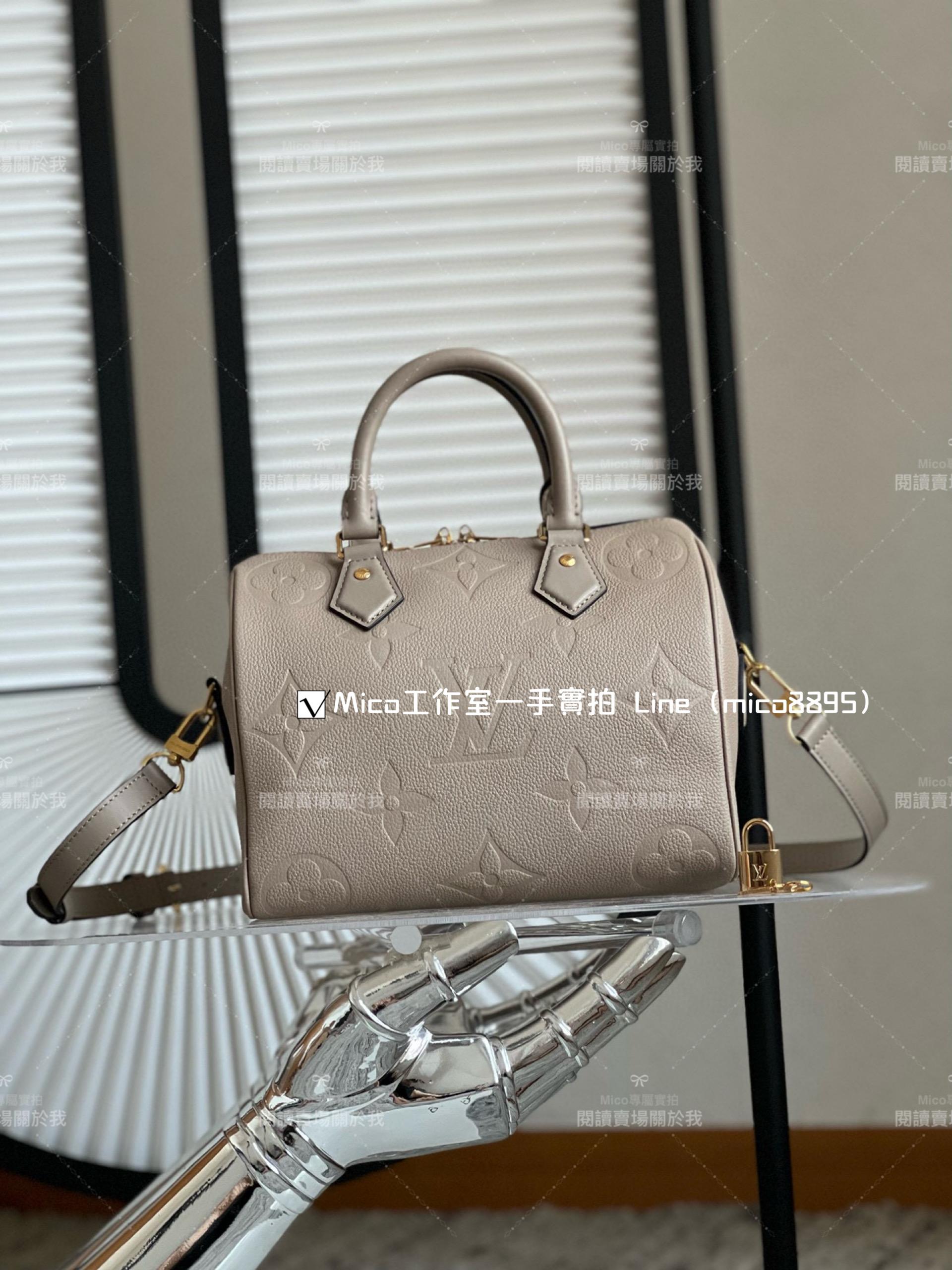 LV SPEEDY BANDOULIÈRE 25 手袋  M59273 枕頭包 大象灰 25cm