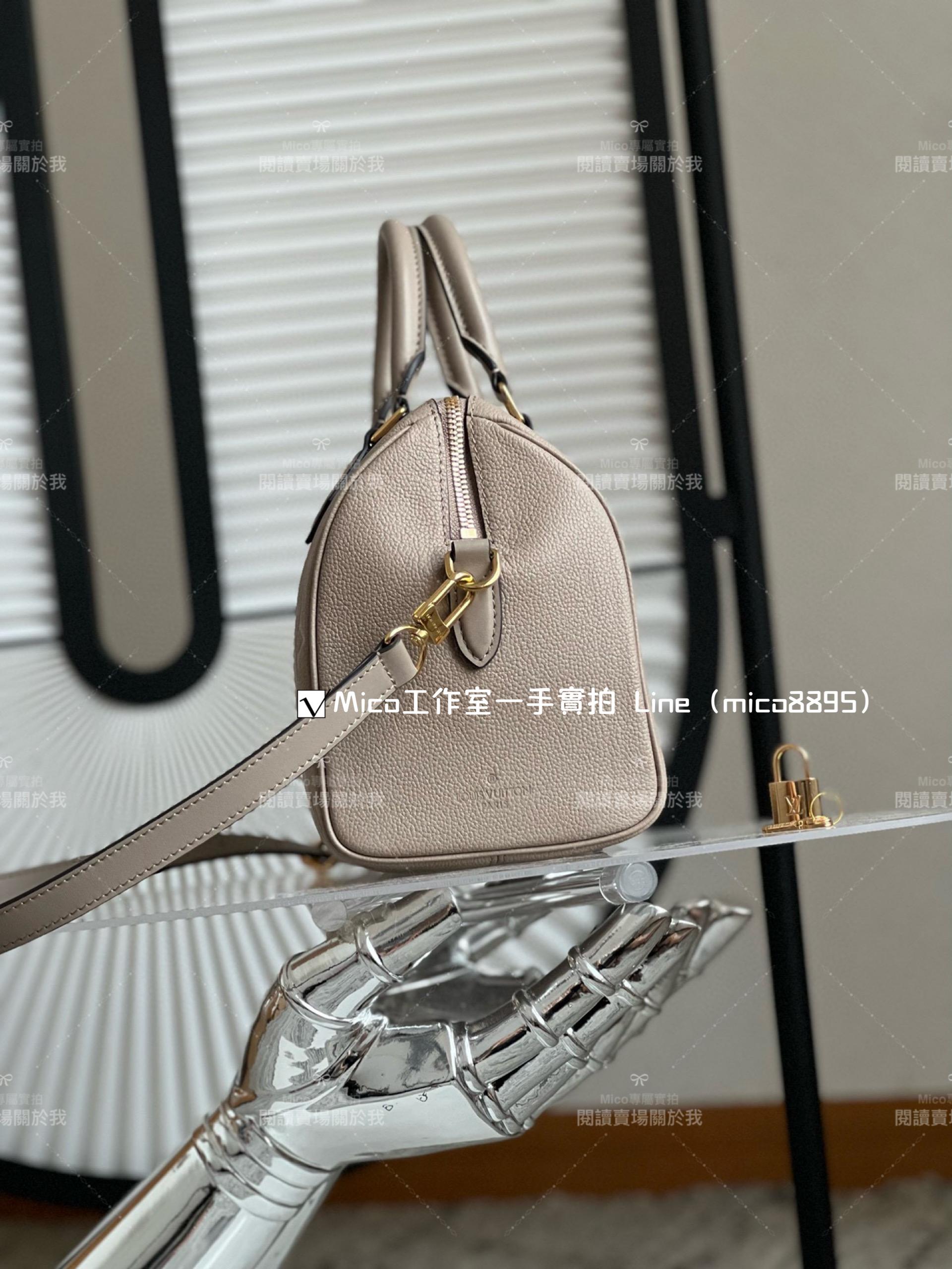 LV SPEEDY BANDOULIÈRE 25 手袋  M59273 枕頭包 大象灰 25cm