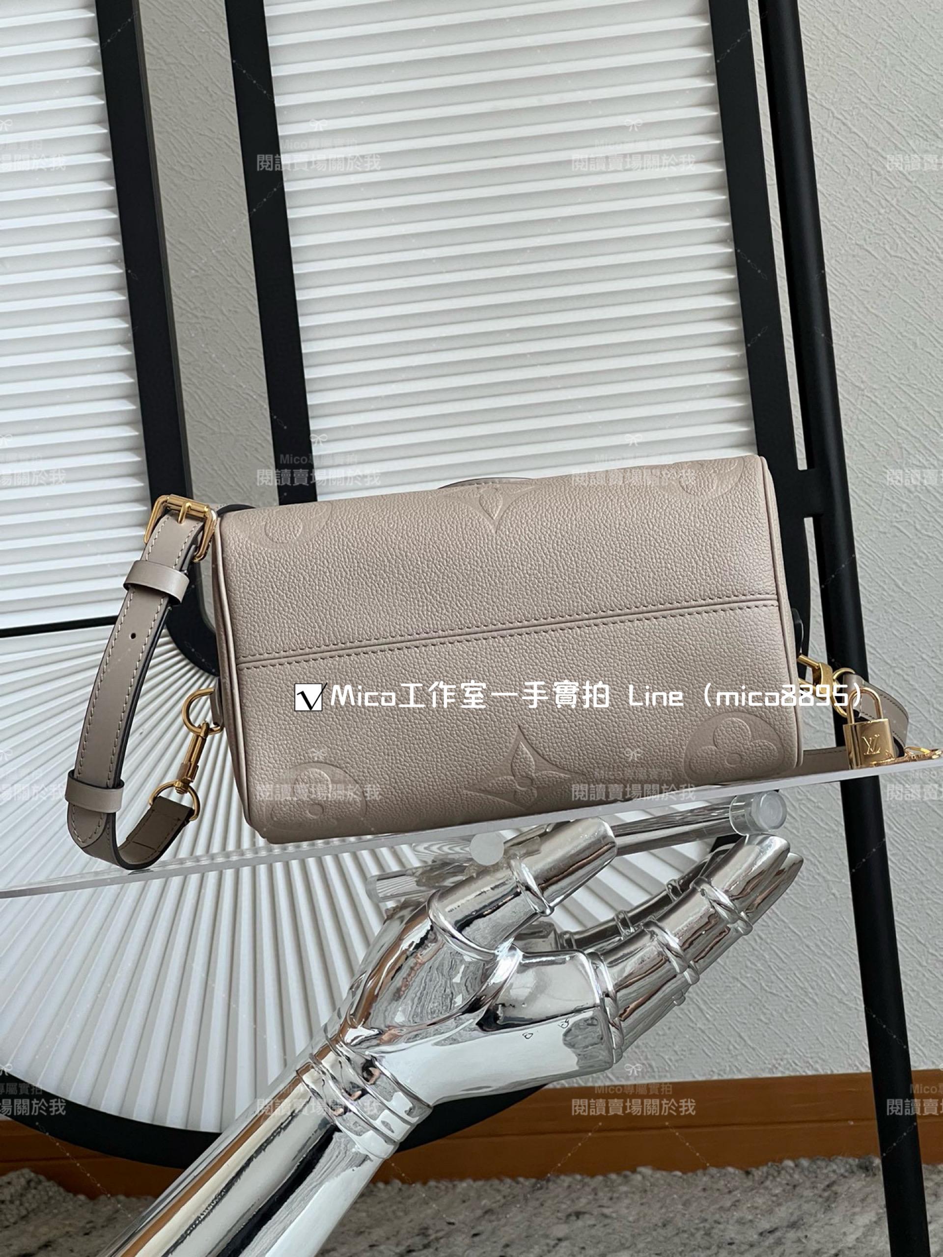 LV SPEEDY BANDOULIÈRE 25 手袋  M59273 枕頭包 大象灰 25cm