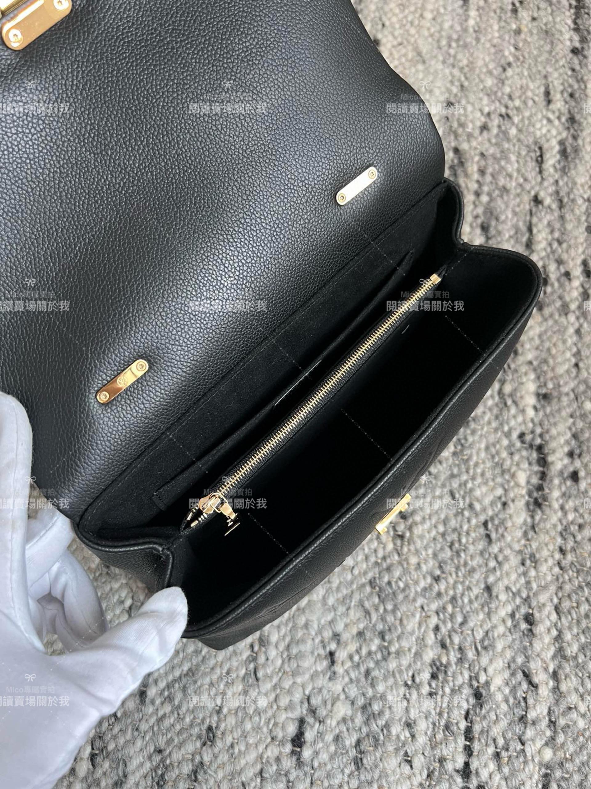 LV 黑色壓紋 MADELEINE 中號手袋 M45976 30cm