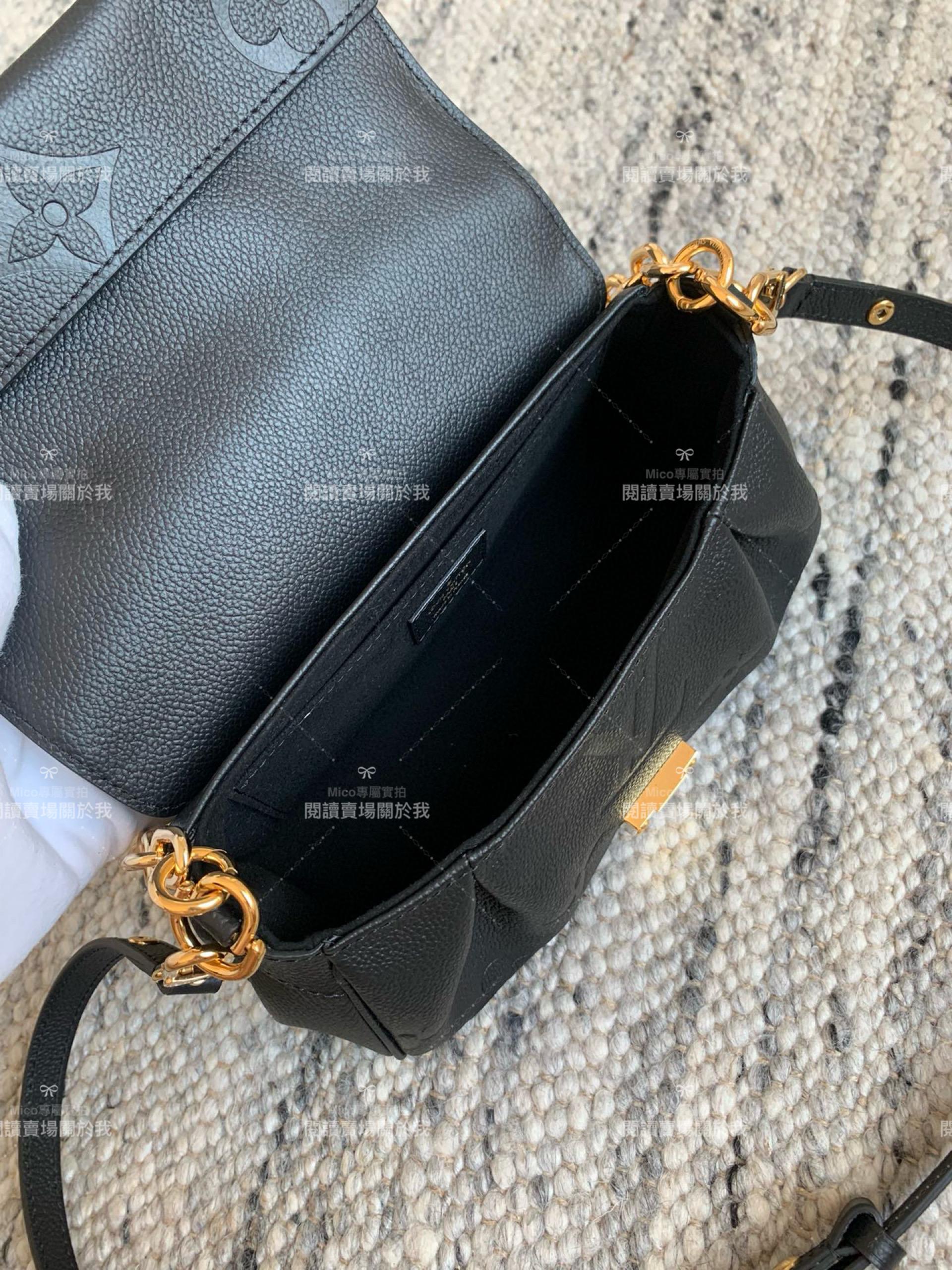 LV FAVORITE 手袋 M45813 黑色印花 斜跨包 24cm