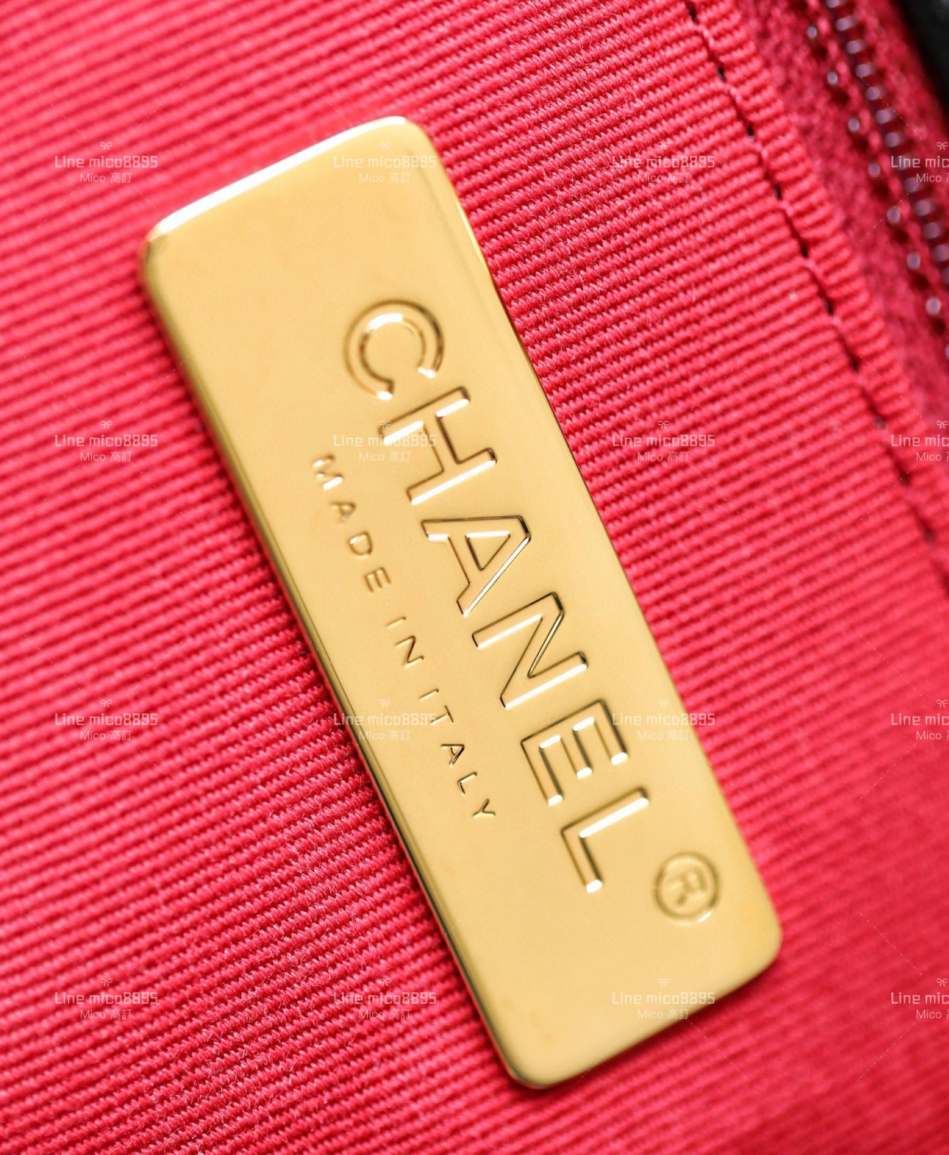 Chanel 22K 秋冬系列 𝚂𝚑𝚘𝚙𝚙𝚒𝚗𝚐 𝙱𝚊𝚐 19系列 橫款購物袋 黑色/小羊皮