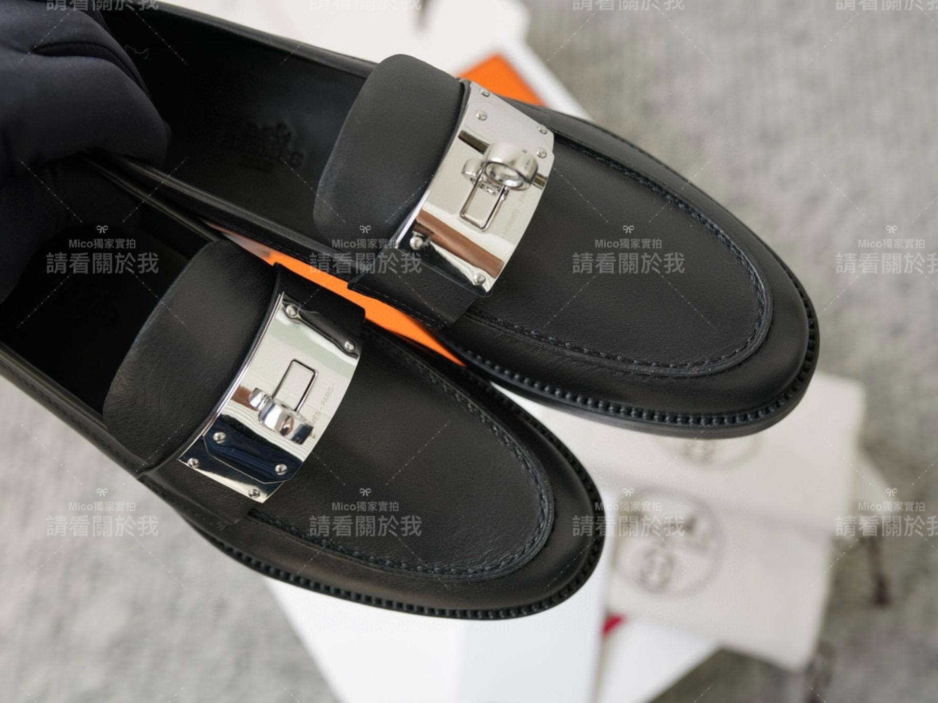 Hermes 愛馬仕家23新款 kelly大金屬釦樂福鞋 35-40