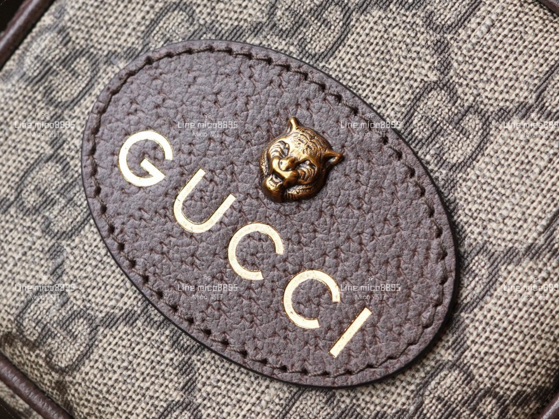 GUCCI 復古老花 Neo Vintage系列迷你手袋 虎頭相機包 手機包