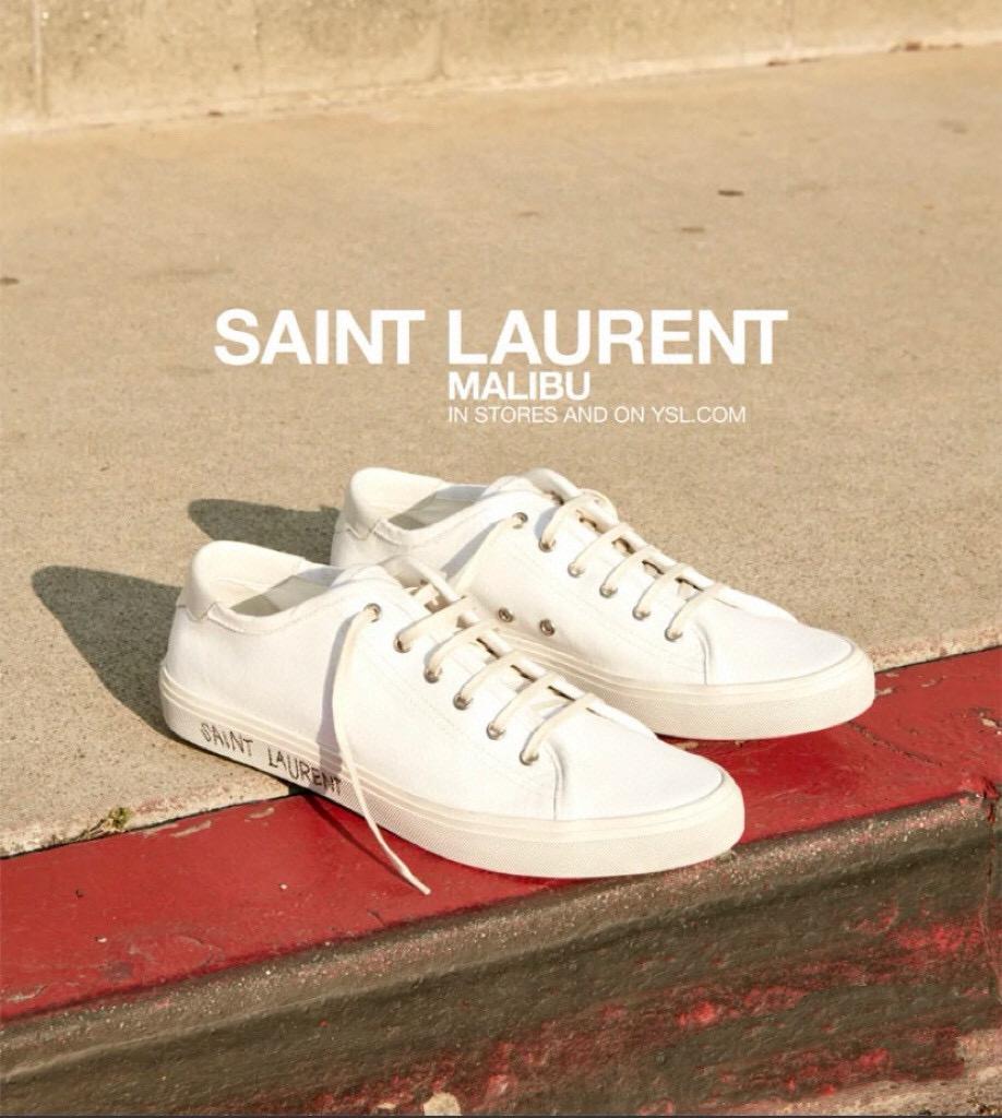 Saint Laurent YSL 2024 秋冬 新款小白鞋 帆布鞋 休閒鞋 35-40