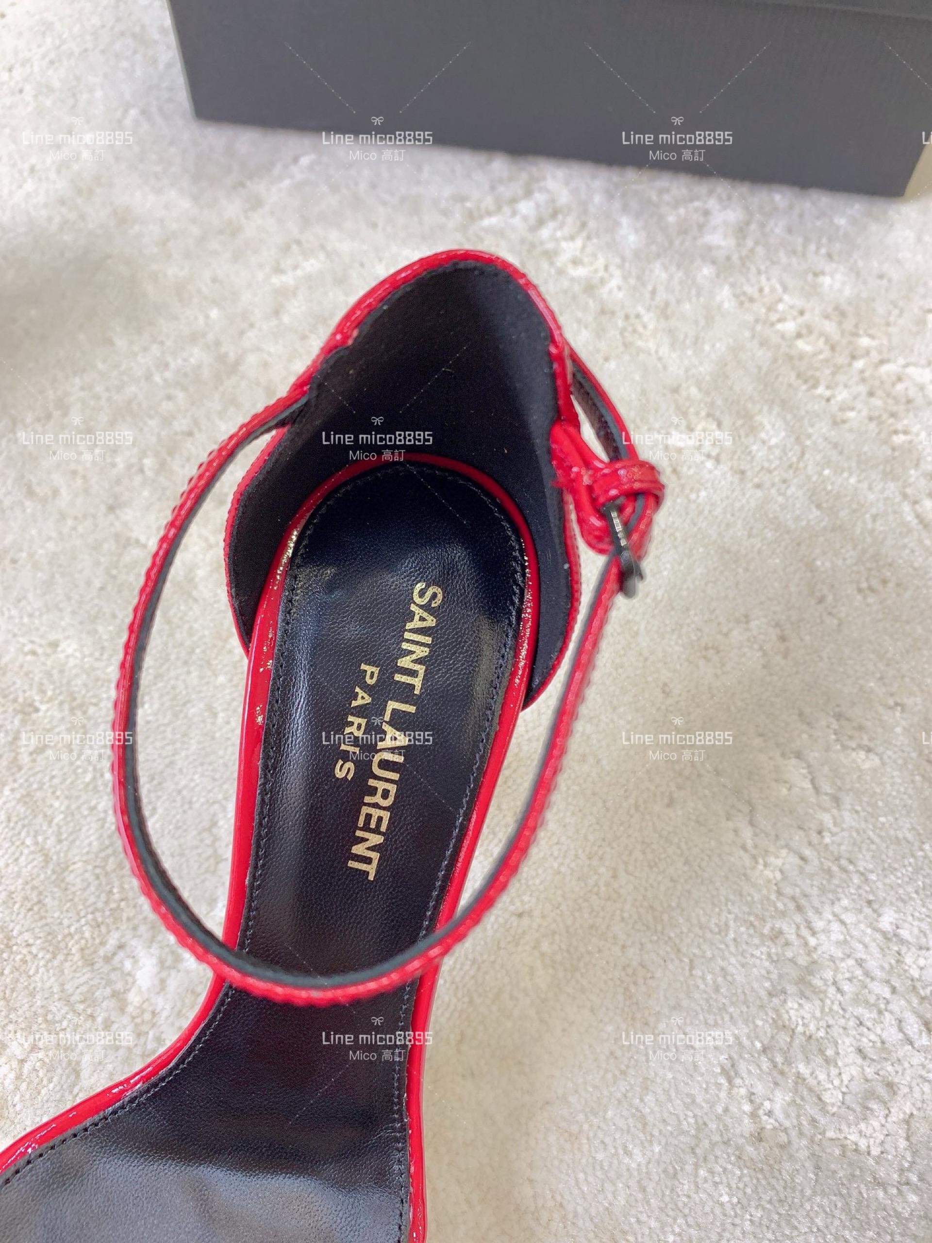 SAINT LAURENT ✨2023 YSL 聖羅蘭字母高跟涼鞋 35-39