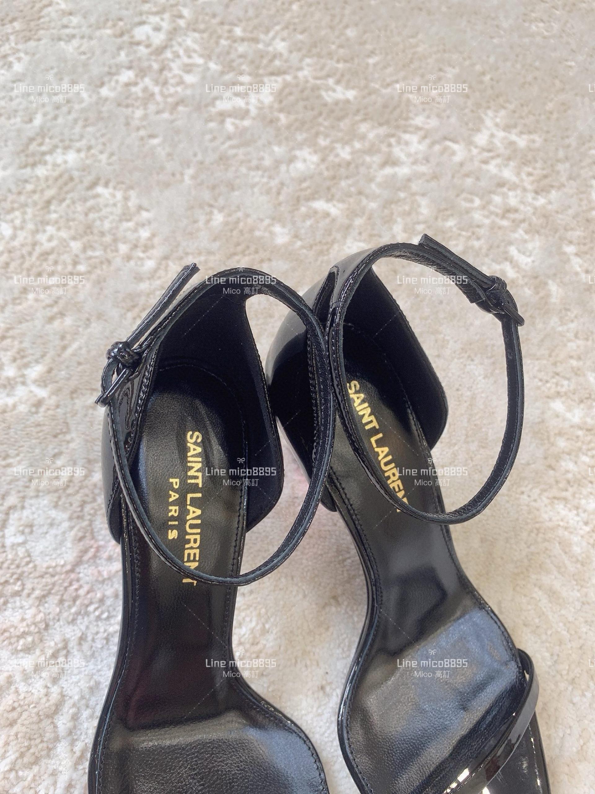 SAINT LAURENT YSL 聖羅蘭字母跟 高跟涼鞋 8.5cm 35-39