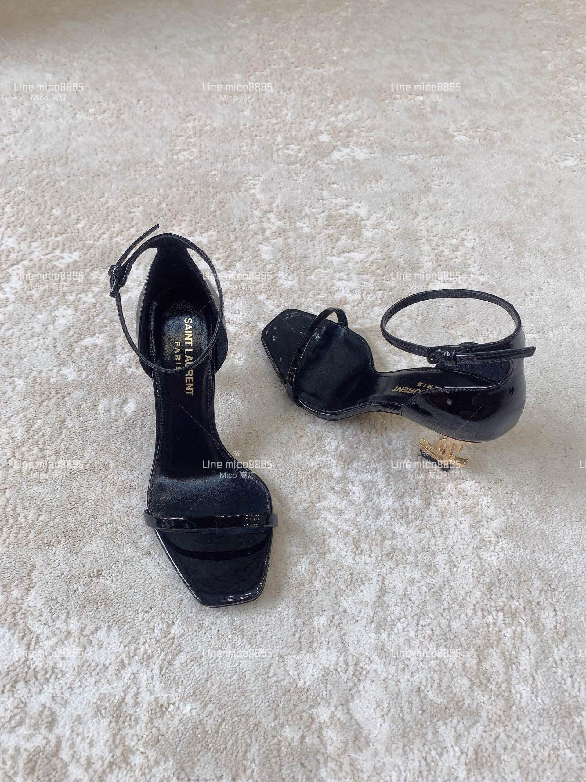 SAINT LAURENT YSL 聖羅蘭字母跟 高跟涼鞋 8.5cm 35-39