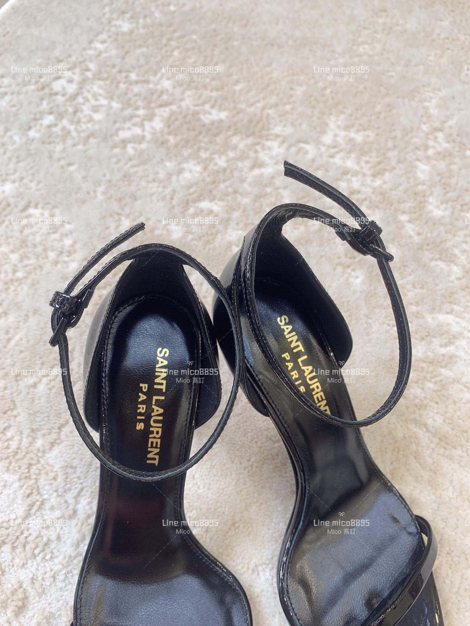 SAINT LAURENT YSL 聖羅蘭字母跟 高跟涼鞋 8.5cm 35-39