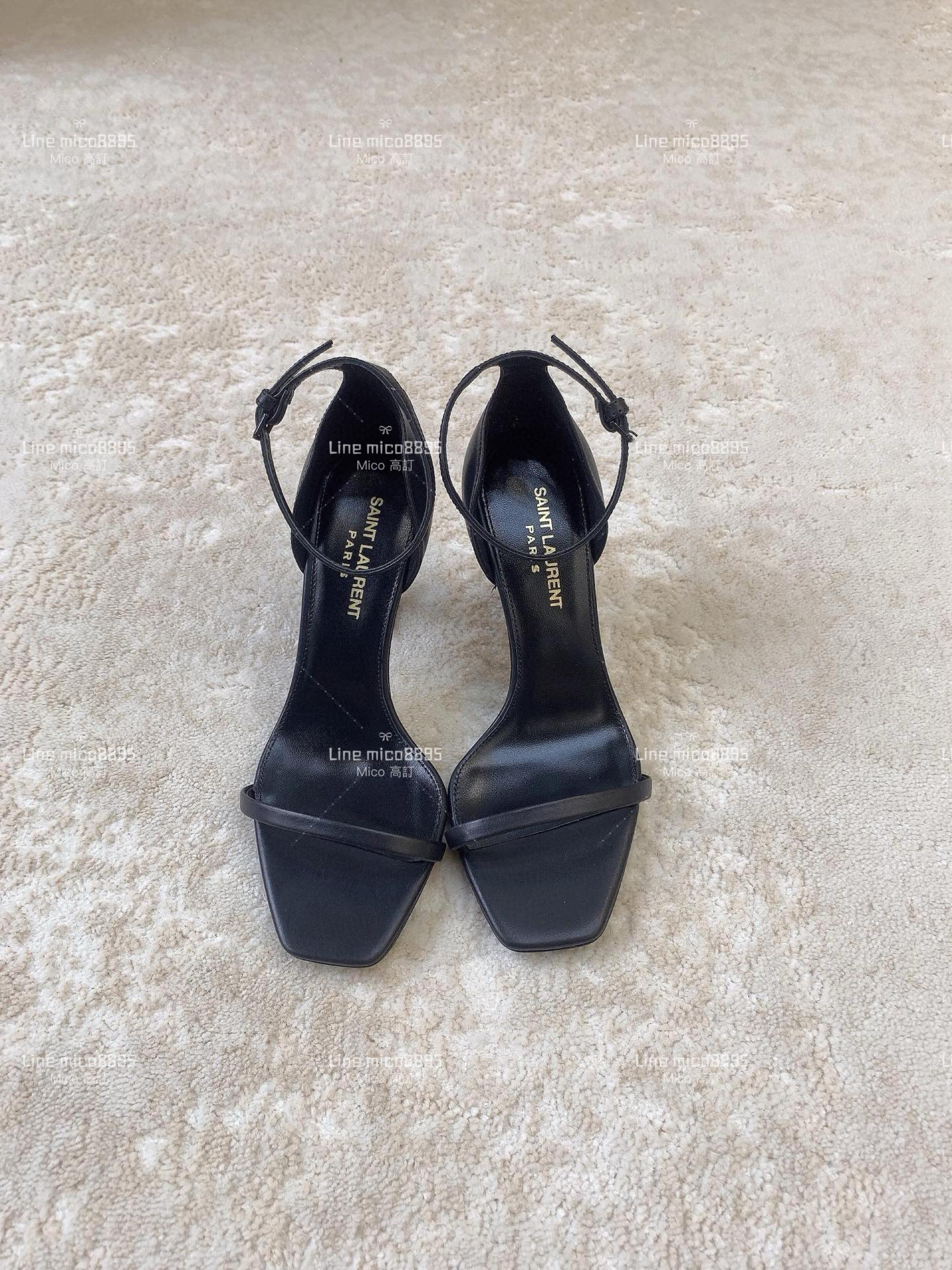 SAINT LAURENT YSL 聖羅蘭字母跟 高跟涼鞋 8.5cm 35-39